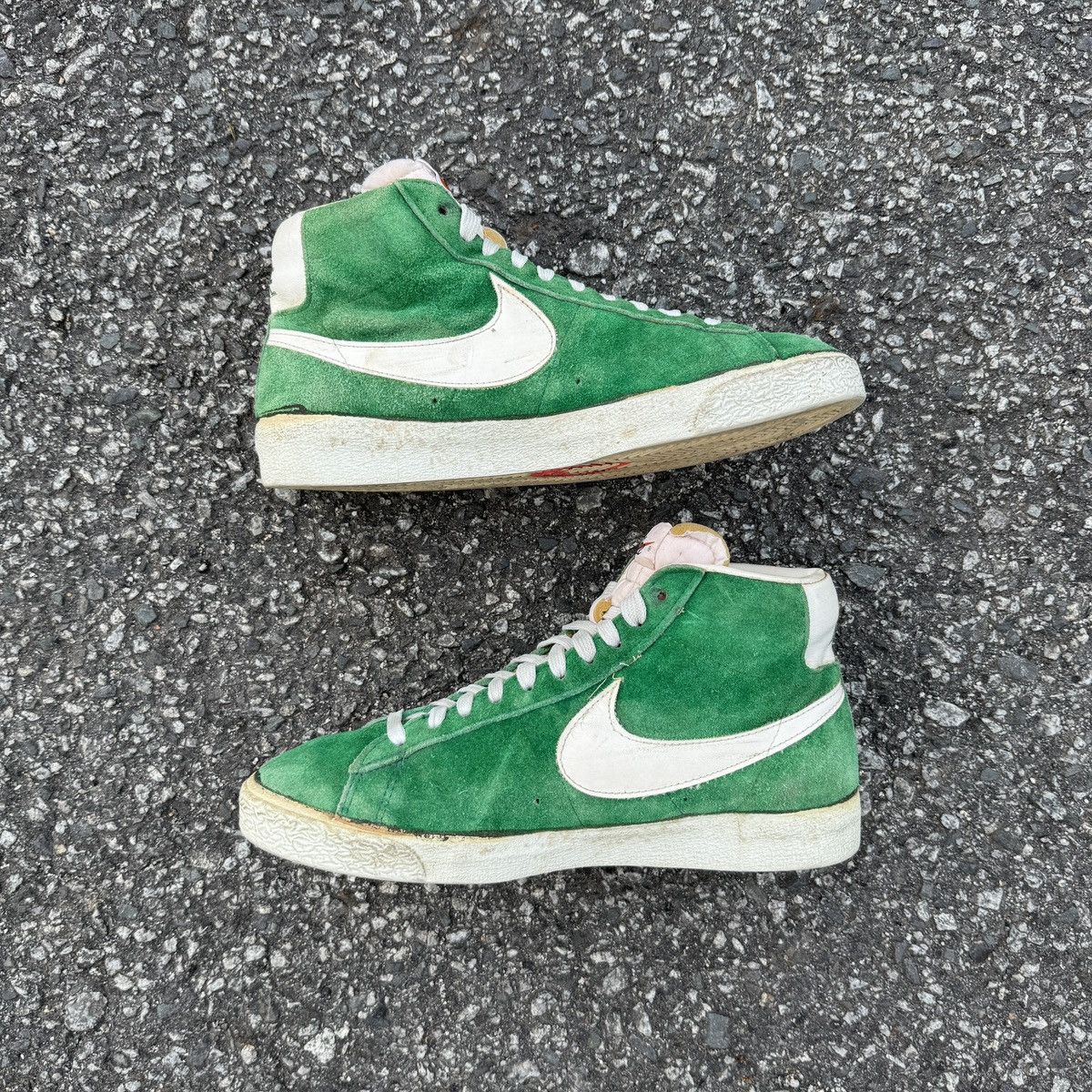 Nike RARE !!Vintage 70/80s Nike Blazer Suede Made in Japan Size US 10 / EU 43 - 3 Thumbnail