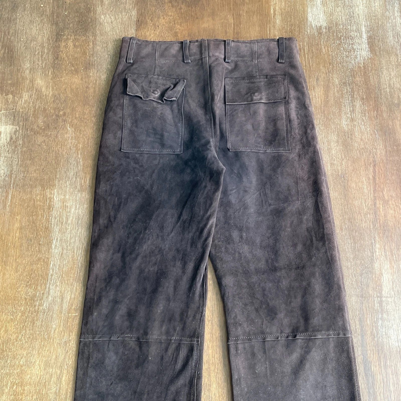 Dolce & Gabbana DOLCE&GABBANA Vera Pelle Real Leather Pants Size US 34 / EU 50 - 8 Thumbnail
