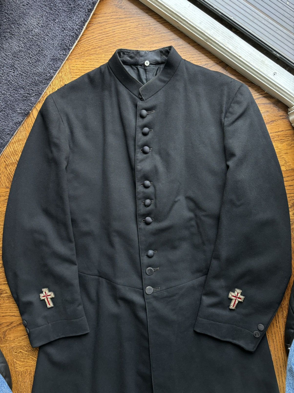 Other Antique Masonic Knights Templar Frock Coat Illuminati Jacket Size US S / EU 44-46 / 1 - 3 Thumbnail