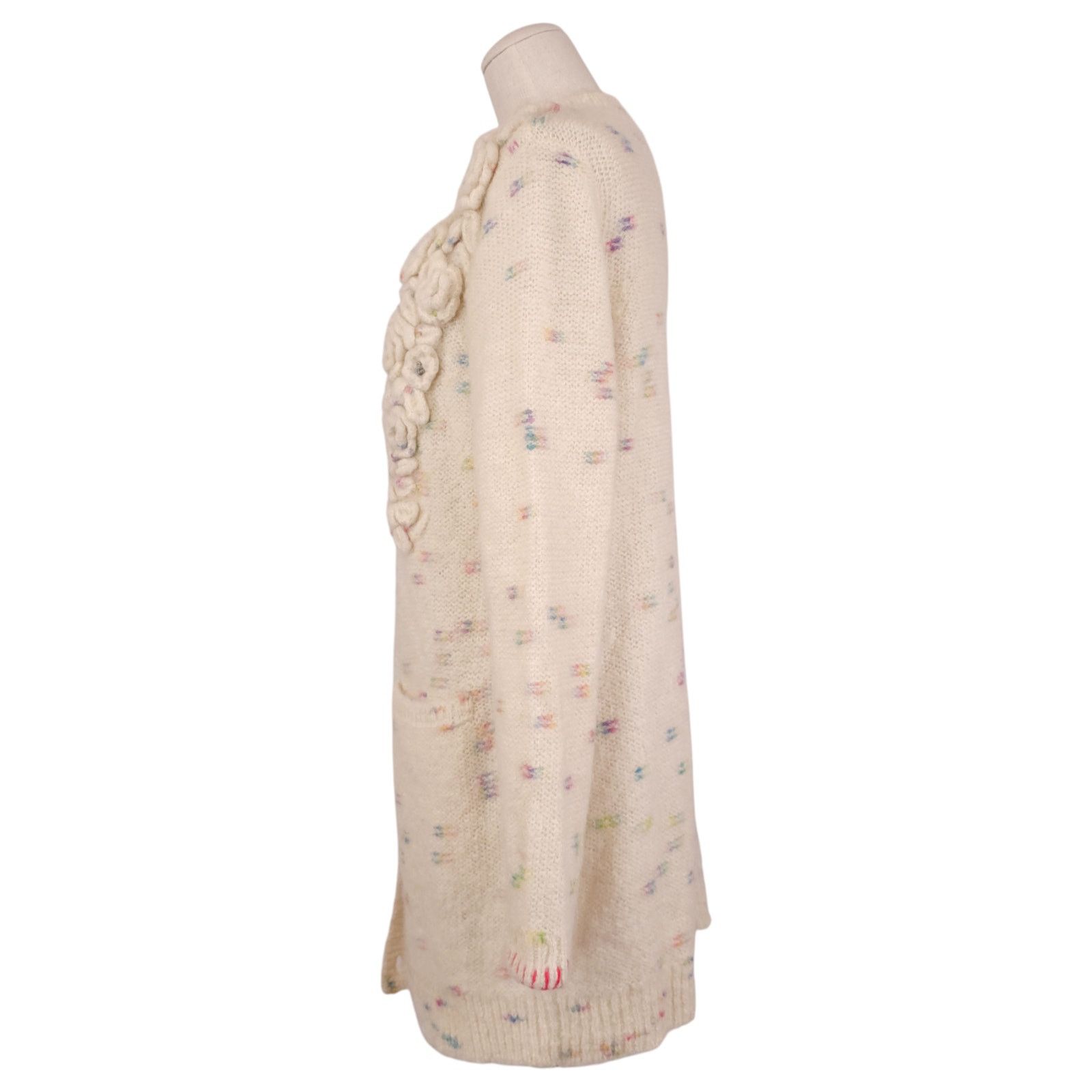 LoveShackFancy LoveShackFancy Emmanuelle Alpaca Cardigan Cream Sz Small Size S / US 4 / IT 40 - 2 Thumbnail
