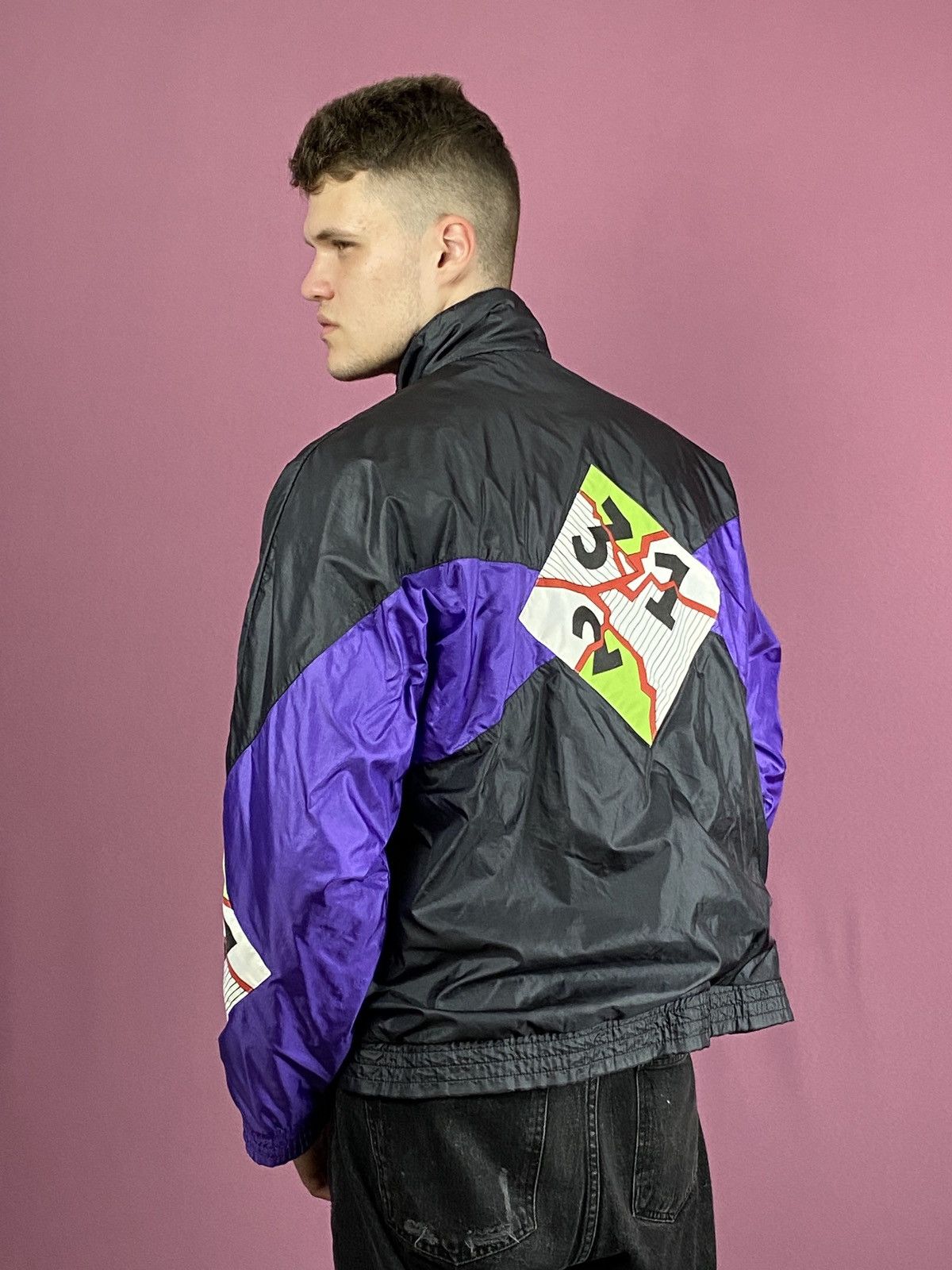 Adidas × Vintage 90s Adidas Vintage Men's Windbreaker Jacket - L Size US L / EU 52-54 / 3 - 3 Thumbnail