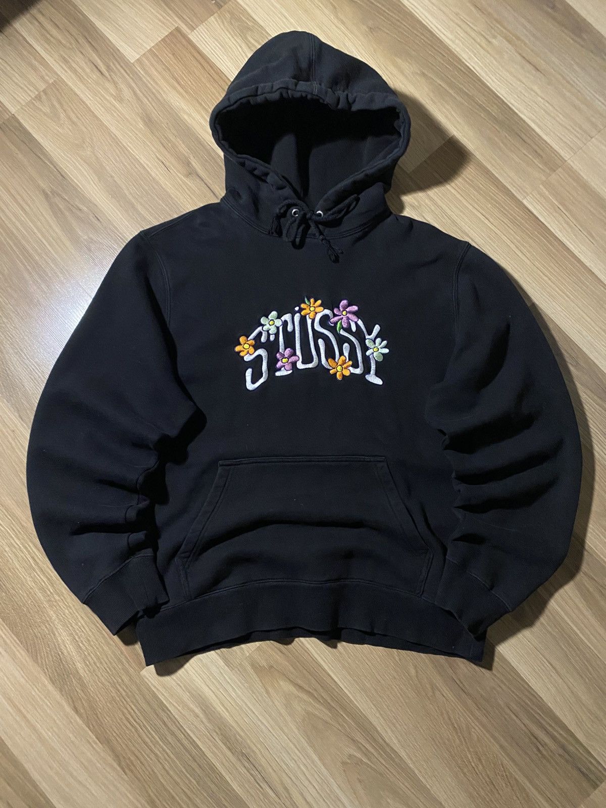 Stussy Flower Hoodie | Grailed