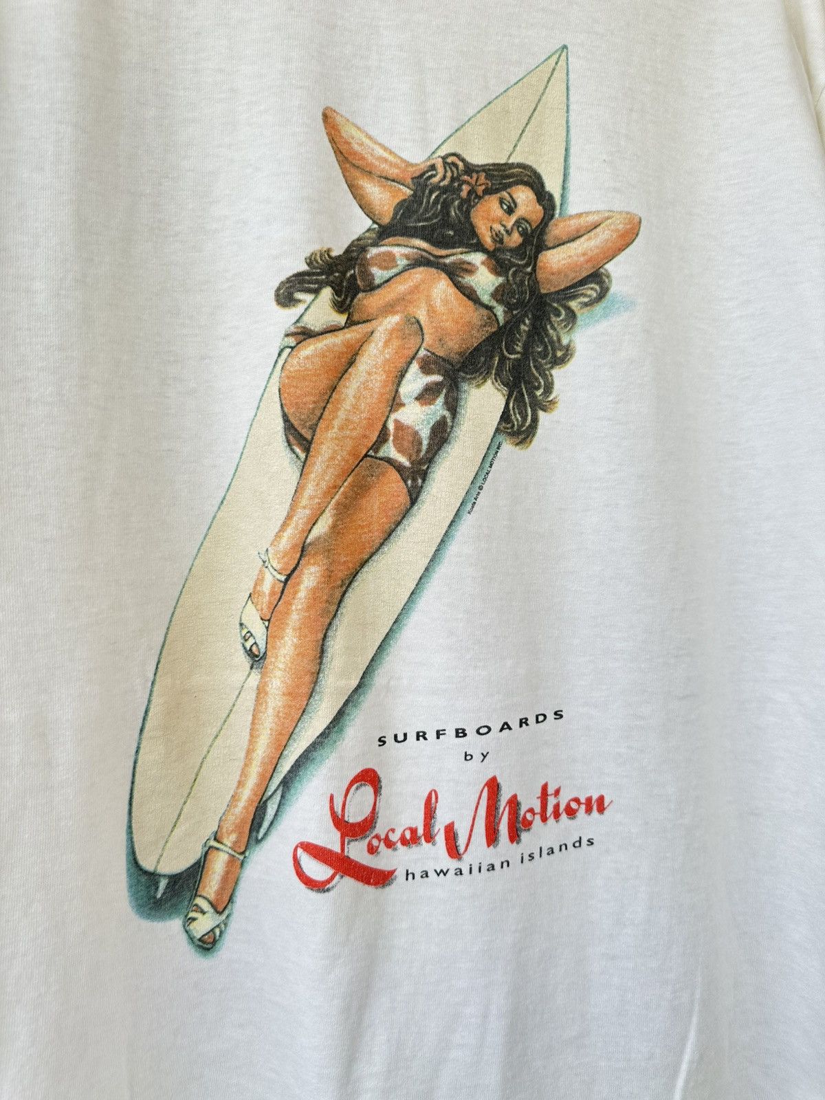 Vintage Vintage 90s Local Motion Surfboards Hawaiian Islands LS Tee Size US L / EU 52-54 / 3 - 3 Thumbnail