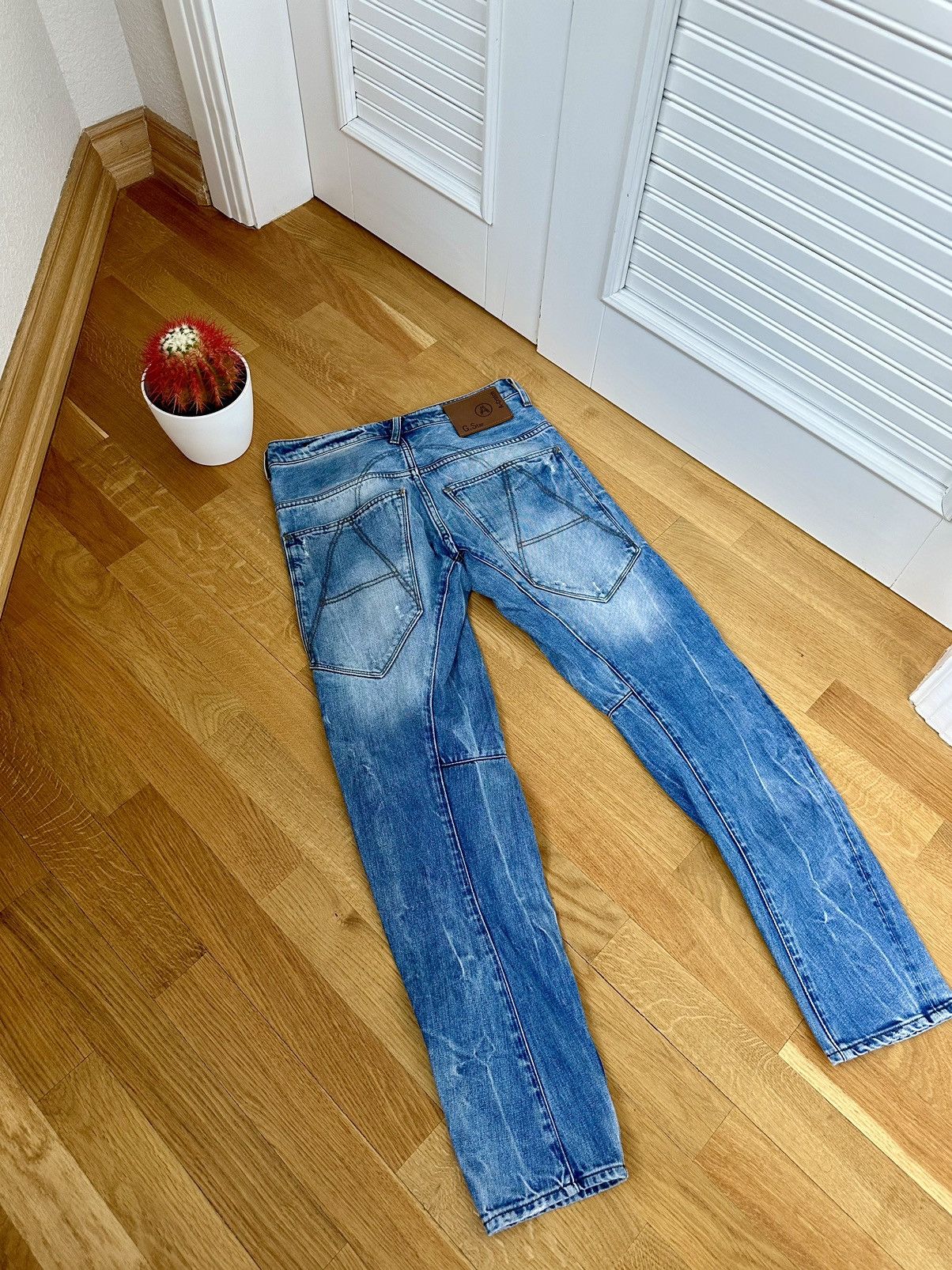 Faded Denim G-star Y2K Style Jeans