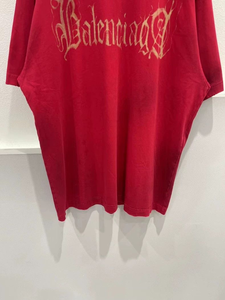 Balenciaga Balenciaga Red Flame Sanskrit Short Sleeve Size US S / EU 44-46 / 1 - 5 Thumbnail