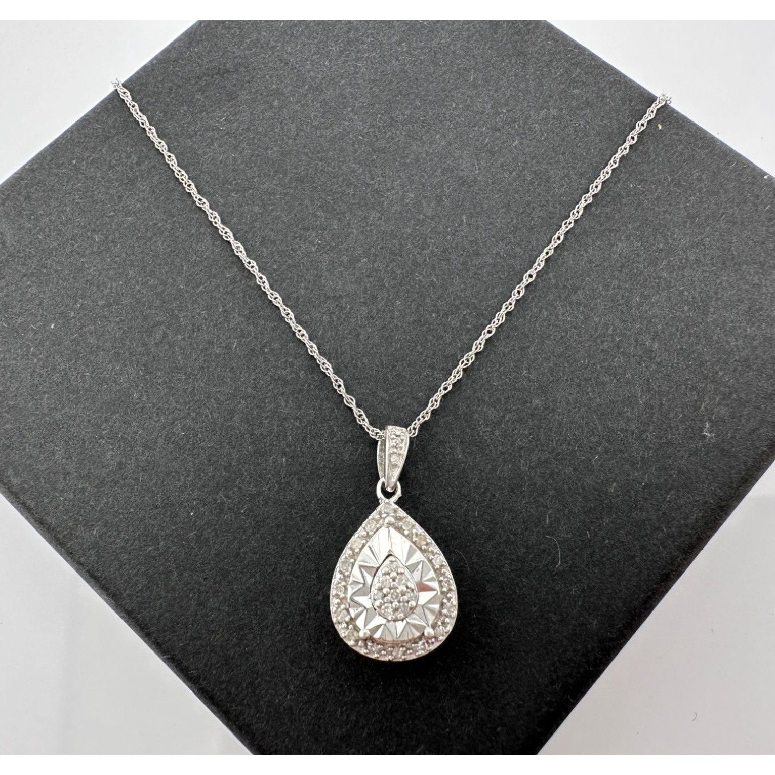 Other Pear Cut Natural Diamond Pendant Necklace Size ONE SIZE - 4 Thumbnail