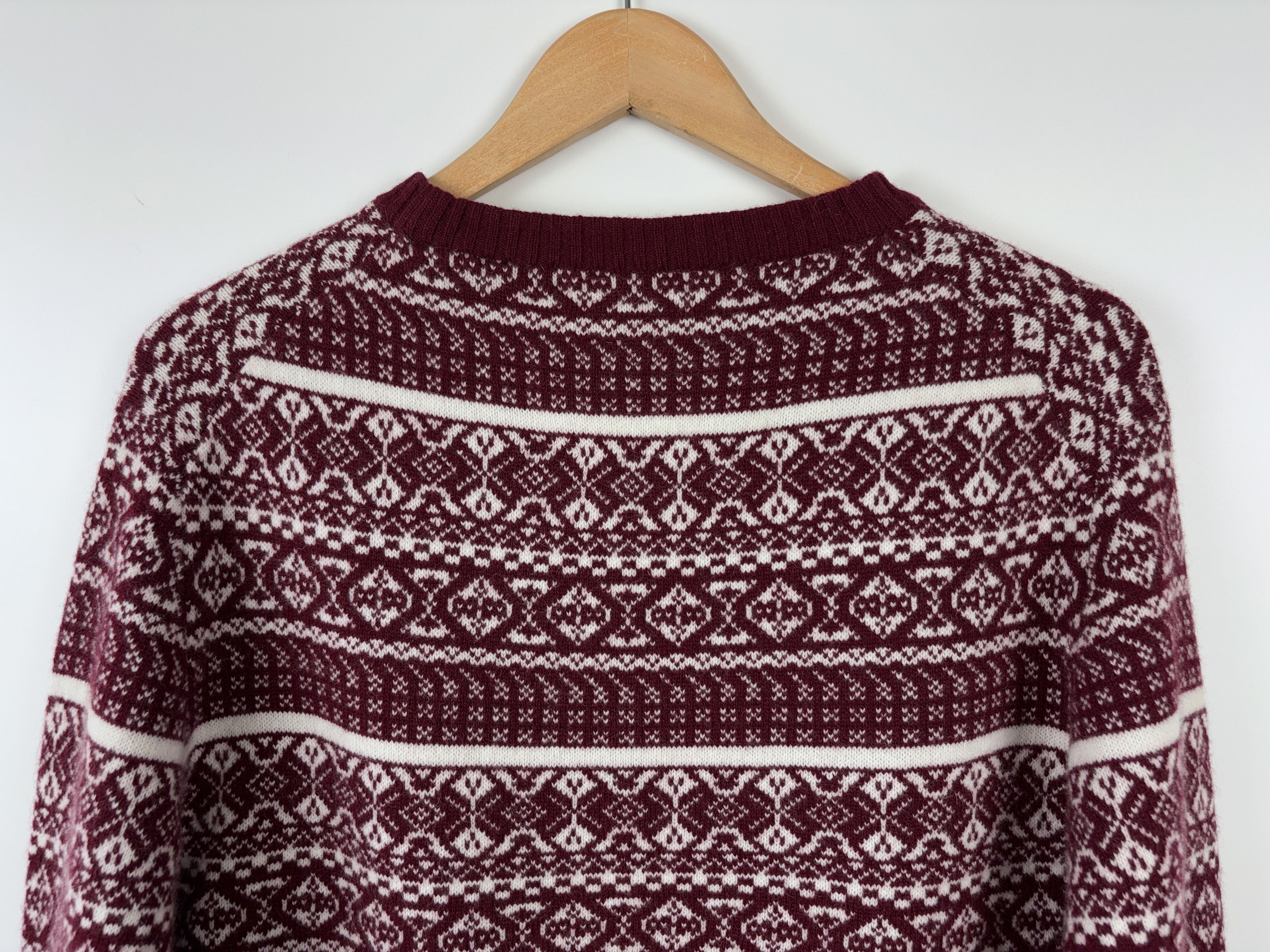 Andrew St. John × Vintage Tom Morris St Andrews Golf Wool Sweater Fair Isle Pullover Size US XL / EU 56 / 4 - 7 Thumbnail