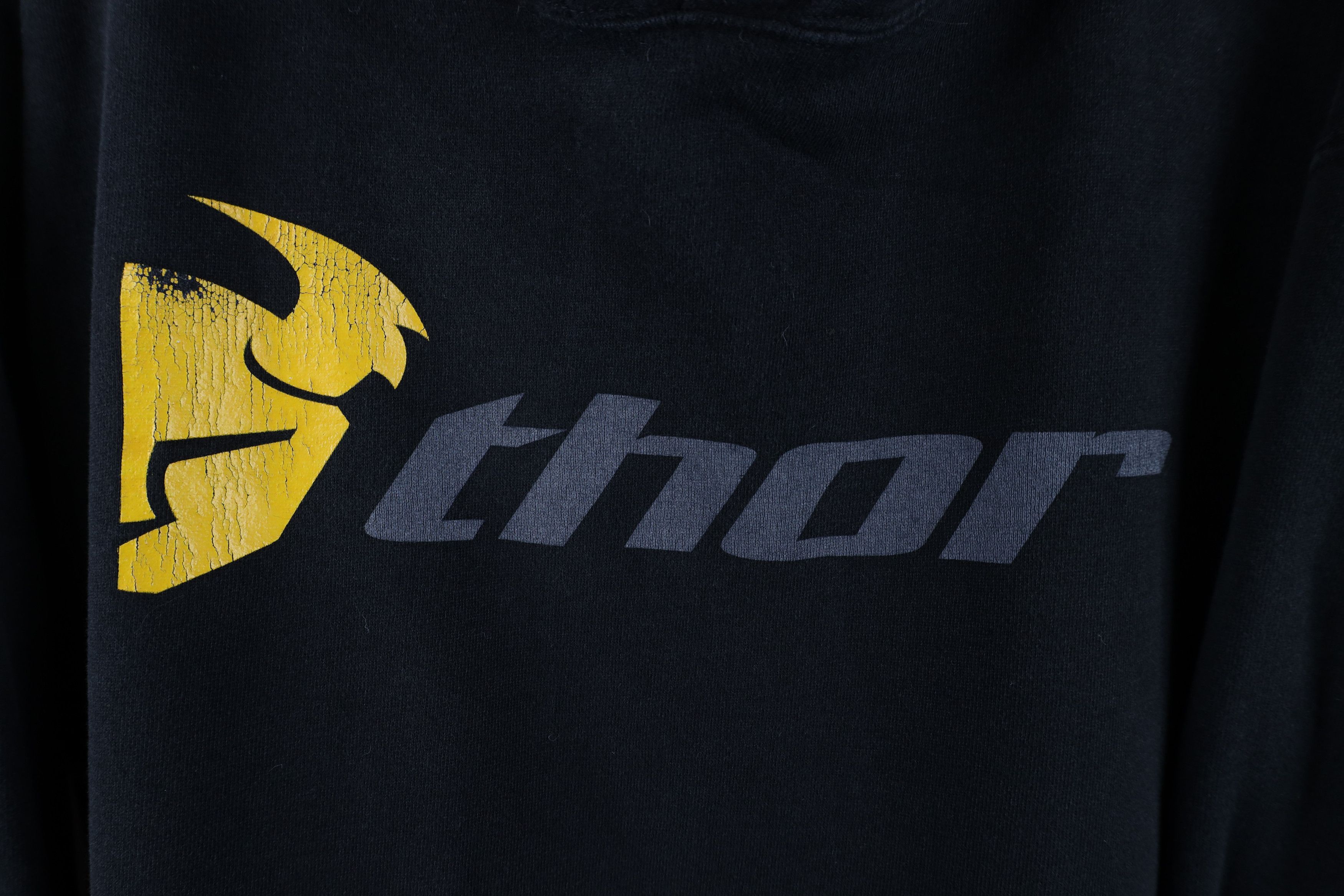 Vintage Vintage Thor Racing Spell Out Motocross Racing Hoodie Black Size US M / EU 48-50 / 2 - 5 Thumbnail