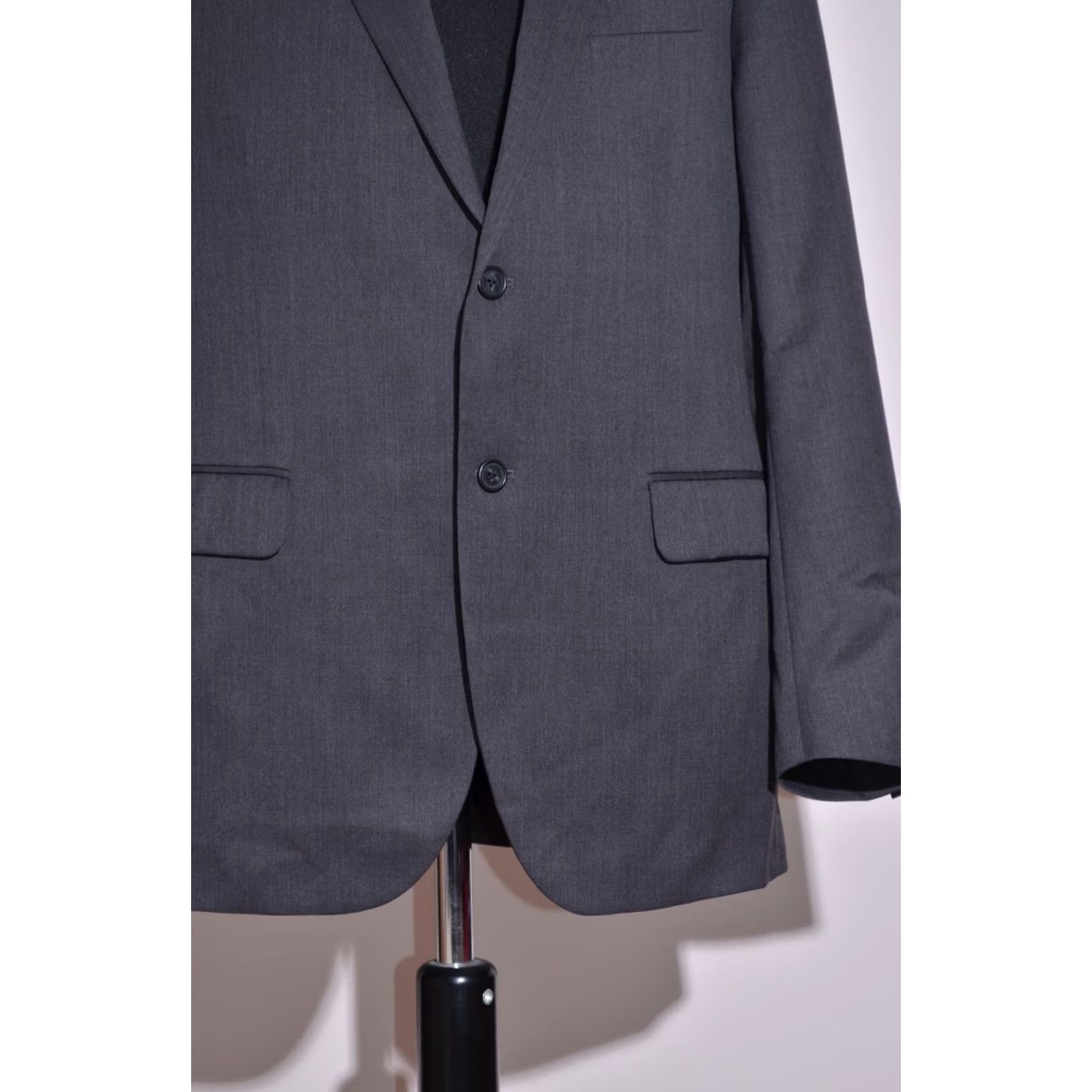 Corneliani Corneliani Blazer Mens Wool Grey 44 Regular Button Single-Breasted 120s Overcoat Vintage No (EU54 UK44 US44) Size 44R - 3 Thumbnail