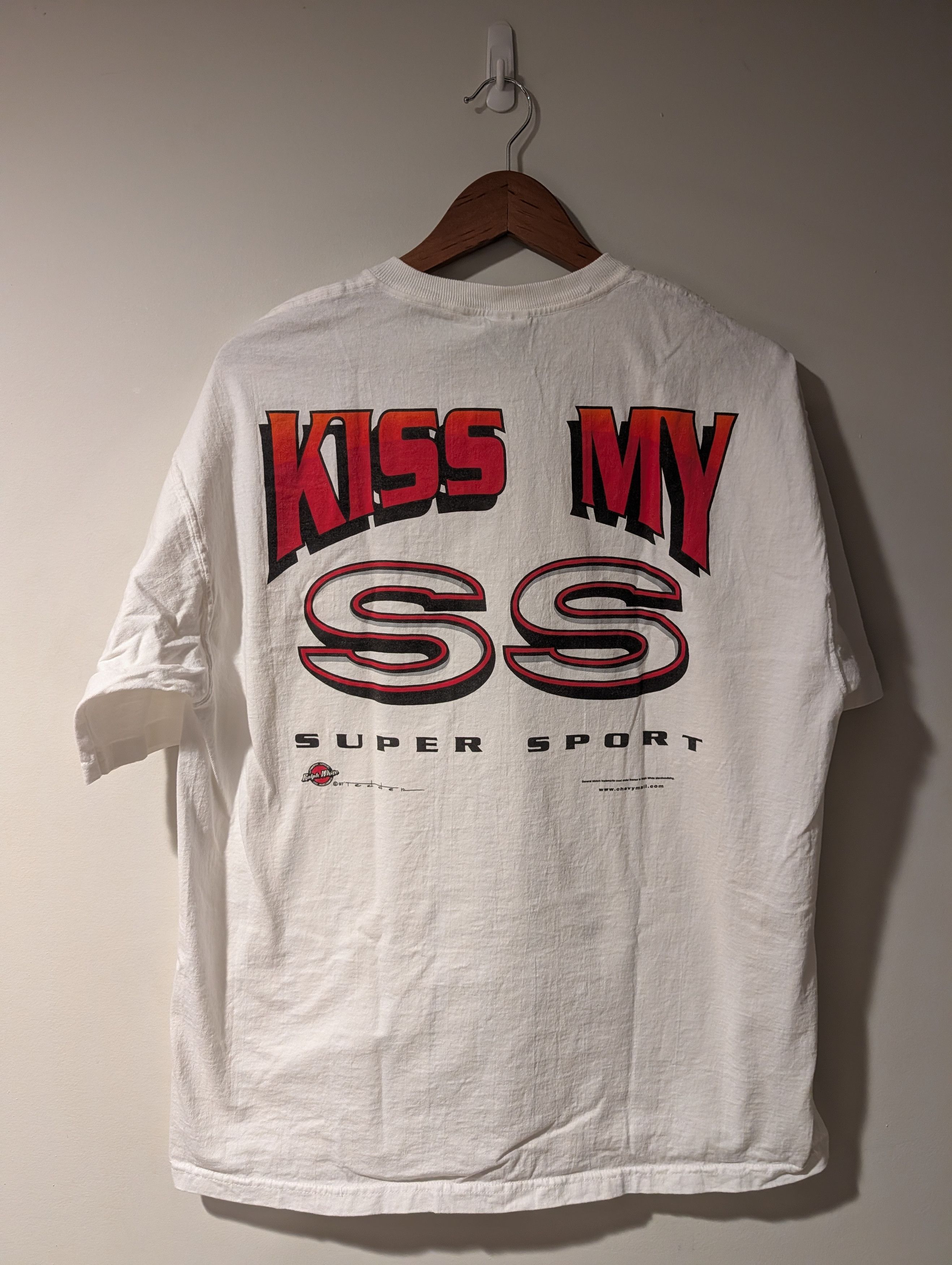 Chevrolet Vintage Kiss My SS Super Sport T-Shirt Chevy Camaro Chevelle Size US XL / EU 56 / 4 - 1 Thumbnail