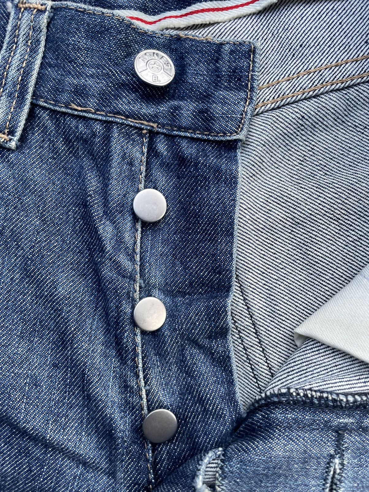 agnes b. Vintage Agnes B Distresed Denim Size US 31 - 16 Thumbnail