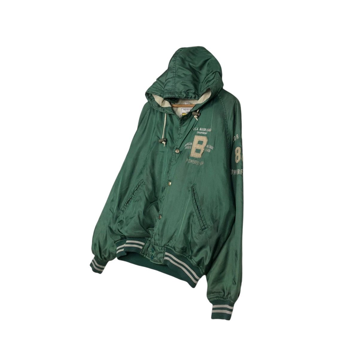 Japanese Brand 🔥SPORTSWEAR BOMBER JACKET MAJOR LEAGUE SPELL OUT BACK HIT Size US M / EU 48-50 / 2 - 4 Thumbnail