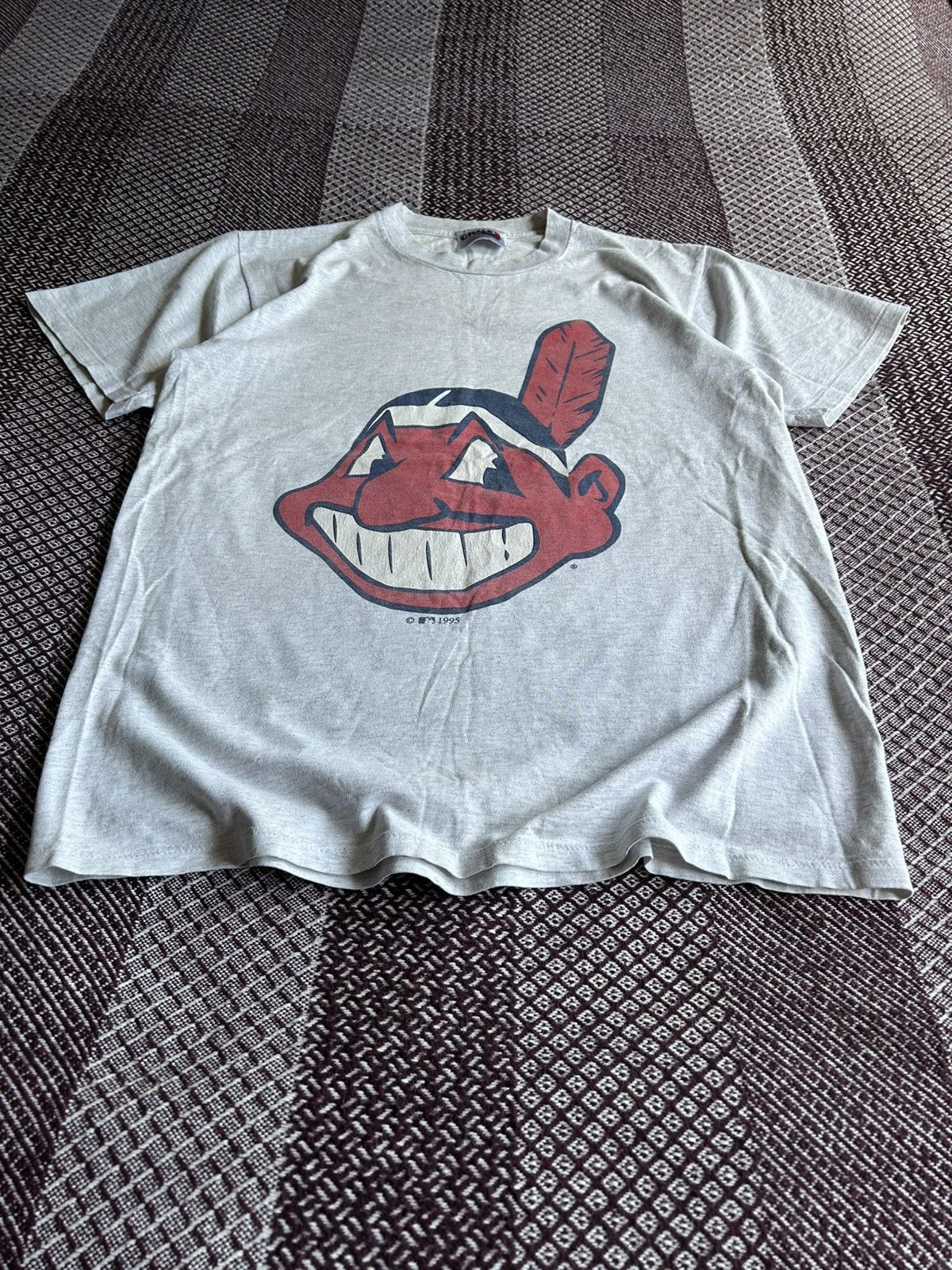 MLB × Vintage Vintage Cleveland 1995 MLB Rare Made in USA Streetwear Sz XL Size US XL / EU 56 / 4 - 3 Thumbnail