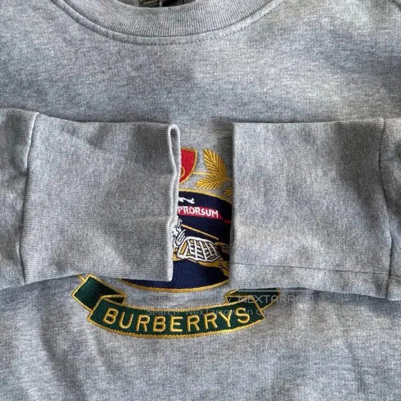 Burberry Burberry Gray Cotton Women’s Sweatshirt. Size L / US 10 / IT 46 - 4 Thumbnail