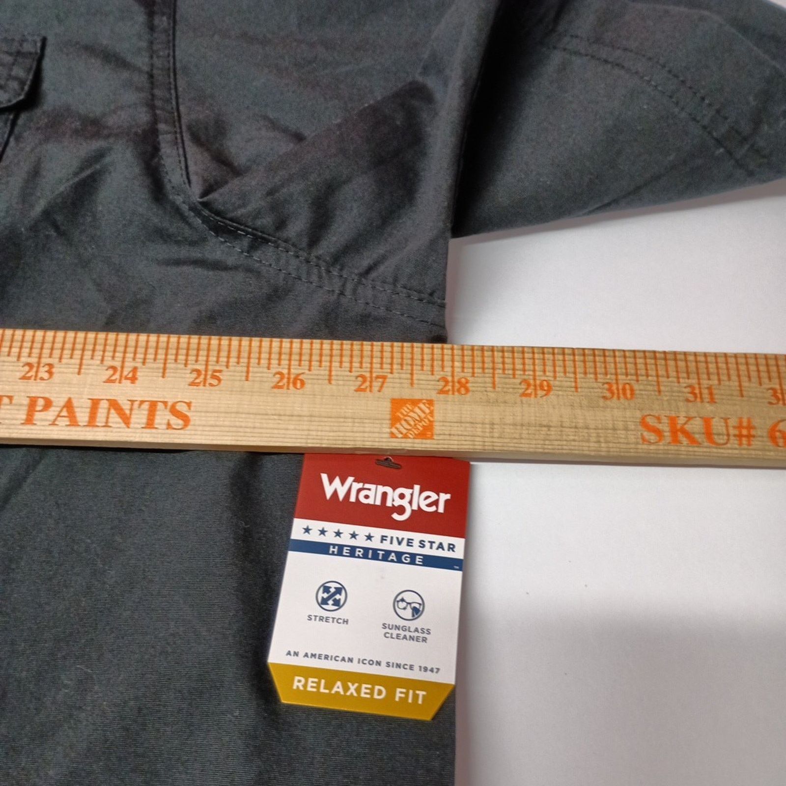 Wrangler Wrangler Men's Relaxed Woven Button Up Shirt Size 2XL Black Size US XXL / EU 58 / 5 - 4 Thumbnail