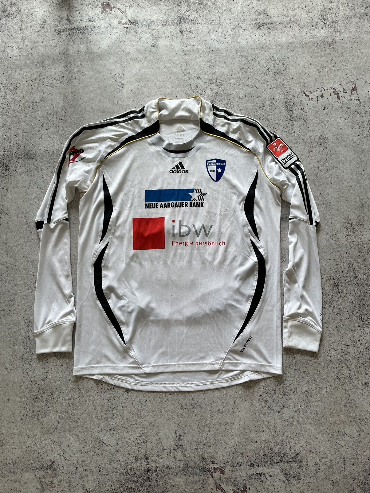 Vintage WOHLEN 2005/06 HOME SOCCER ADIDAS MATCH WORN,24 LOUIS SCHAUB Size US L / EU 52-54 / 3 - 3 Thumbnail