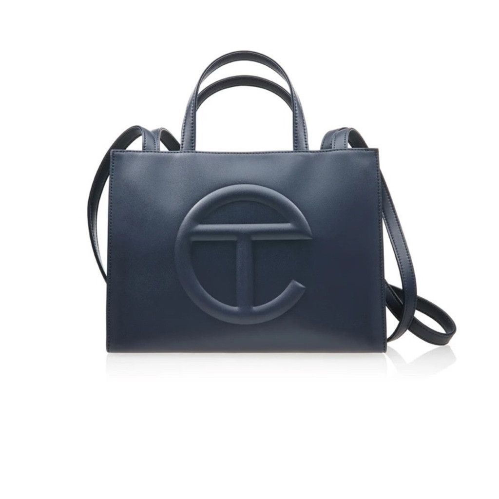 Telfar Shmedium Shopping Bag Navy Size ONE SIZE - 1 Thumbnail