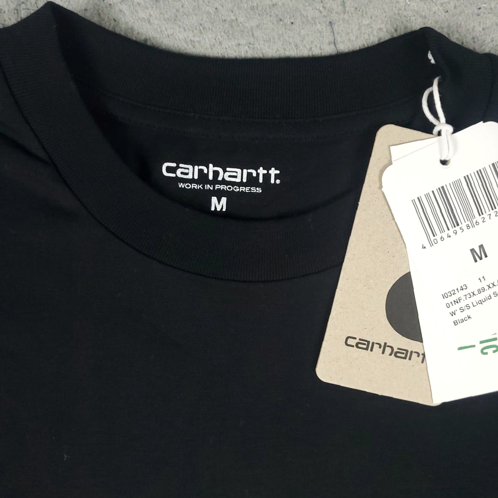 Carhartt Carhartt Womens T Shirt Medium Black Short Sleeve Crew Neck Pullover Casual Cotton Womens Size M / US 6-8 / IT 42-44 - 3 Thumbnail
