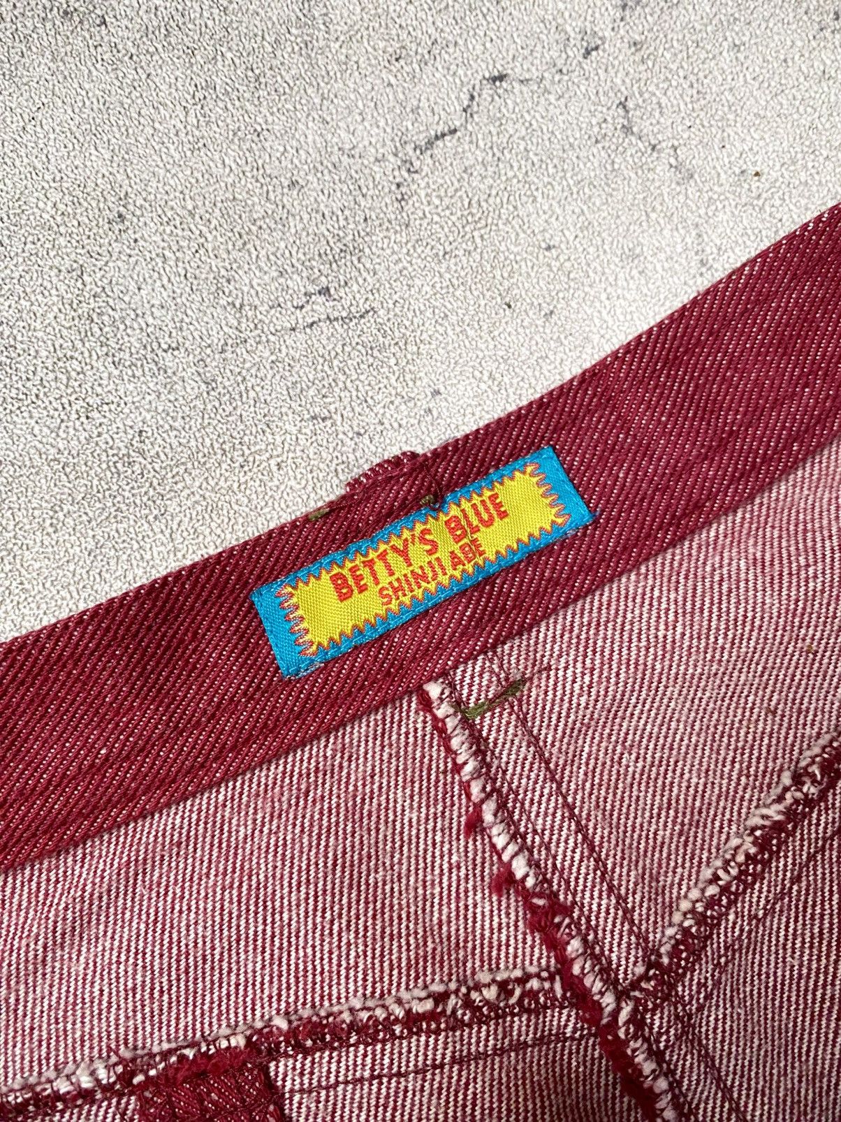 If Six Was Nine Vintage Y2K Betty’s Blue Shinji Abe Burgundy Maxi Skirt Size 28" / US 6 / IT 42 - 15 Thumbnail