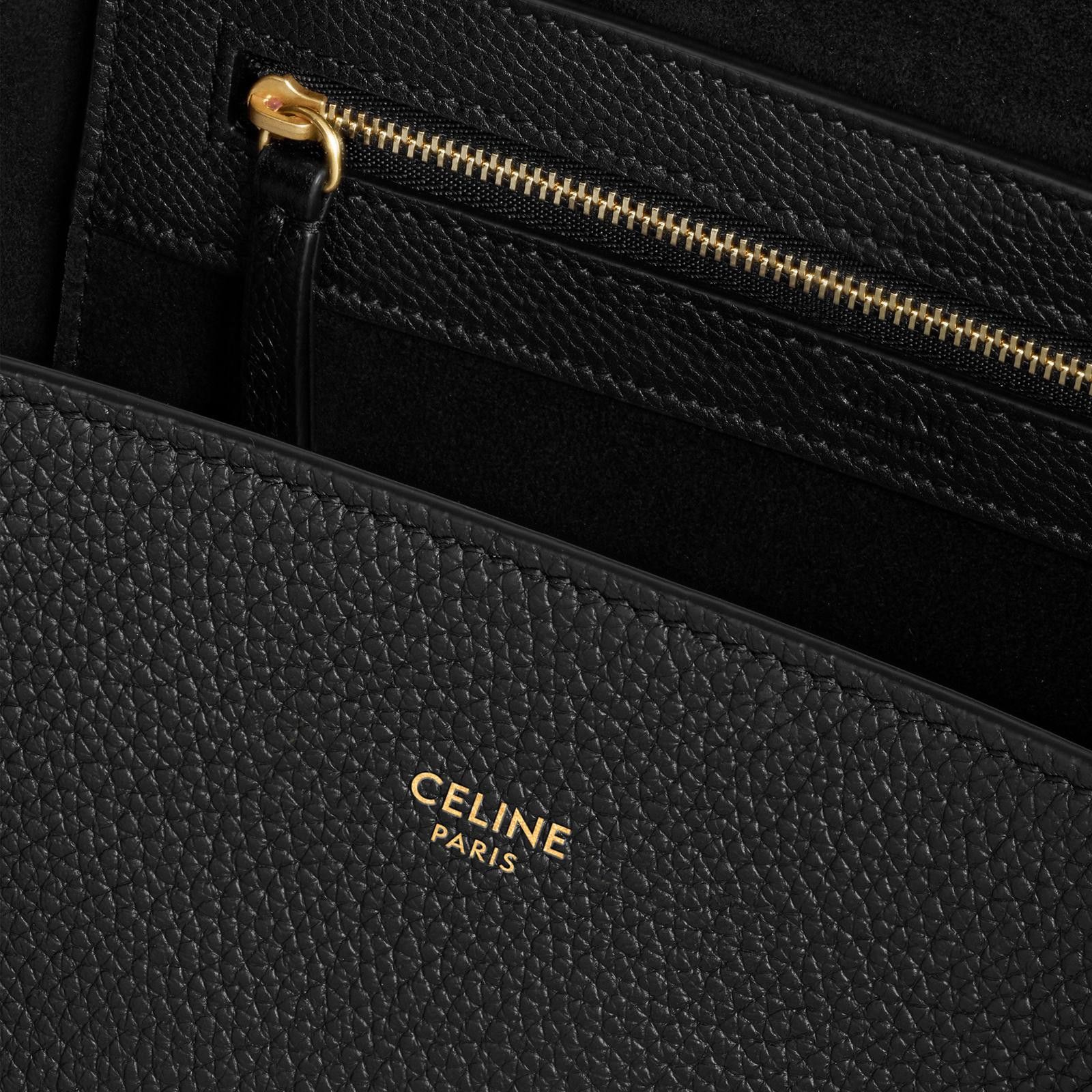 Celine o1bcso1str1024 Size: OS / Cabas Medium Tote Bag in Black Size ONE SIZE - 4 Thumbnail