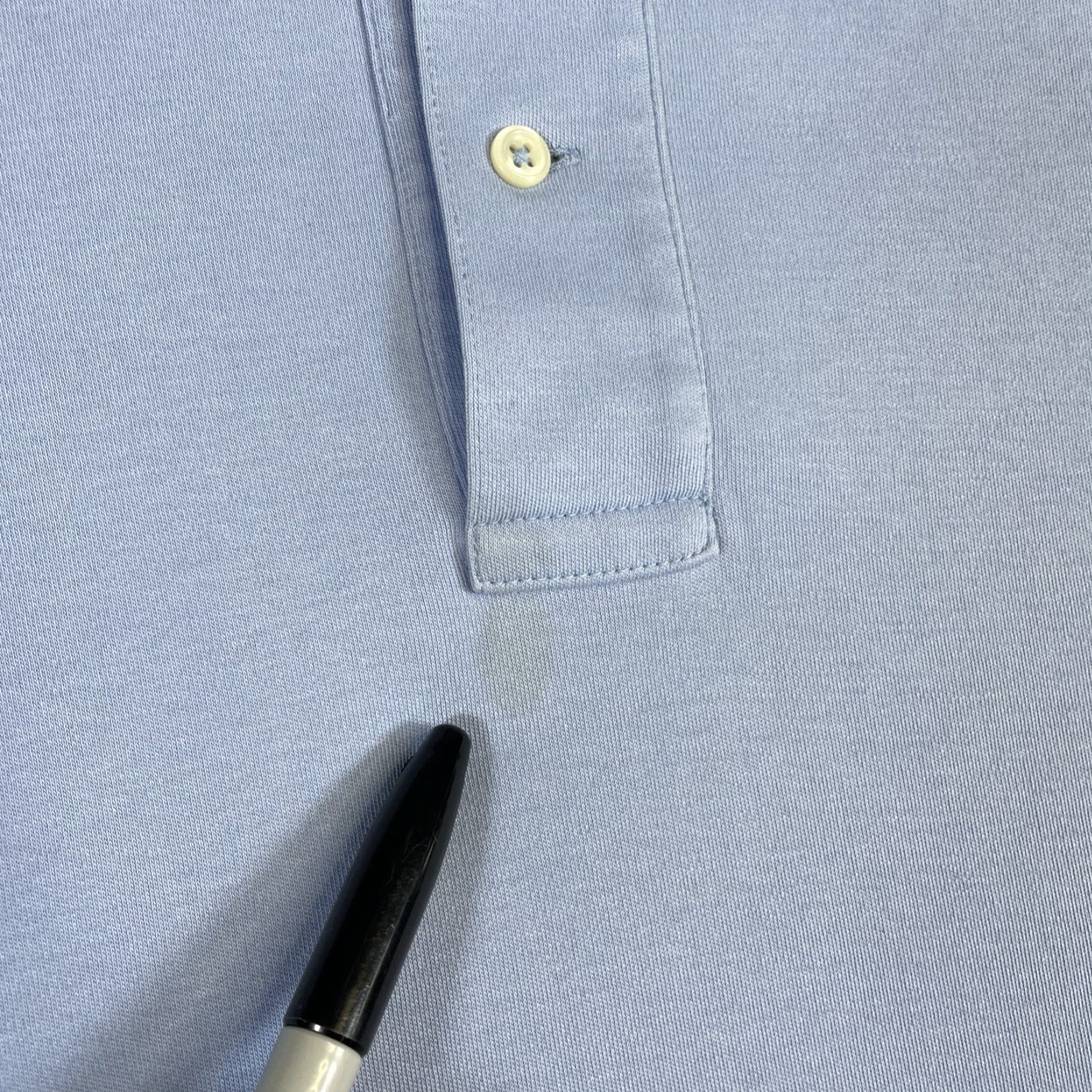 Ralph Lauren Polo Ralph Lauren Polo Men Large Sky Blue Pony Logo SS Preppy Cotton Classic Shirt Mens Size US L / EU 52-54 / 3 - 3 Thumbnail