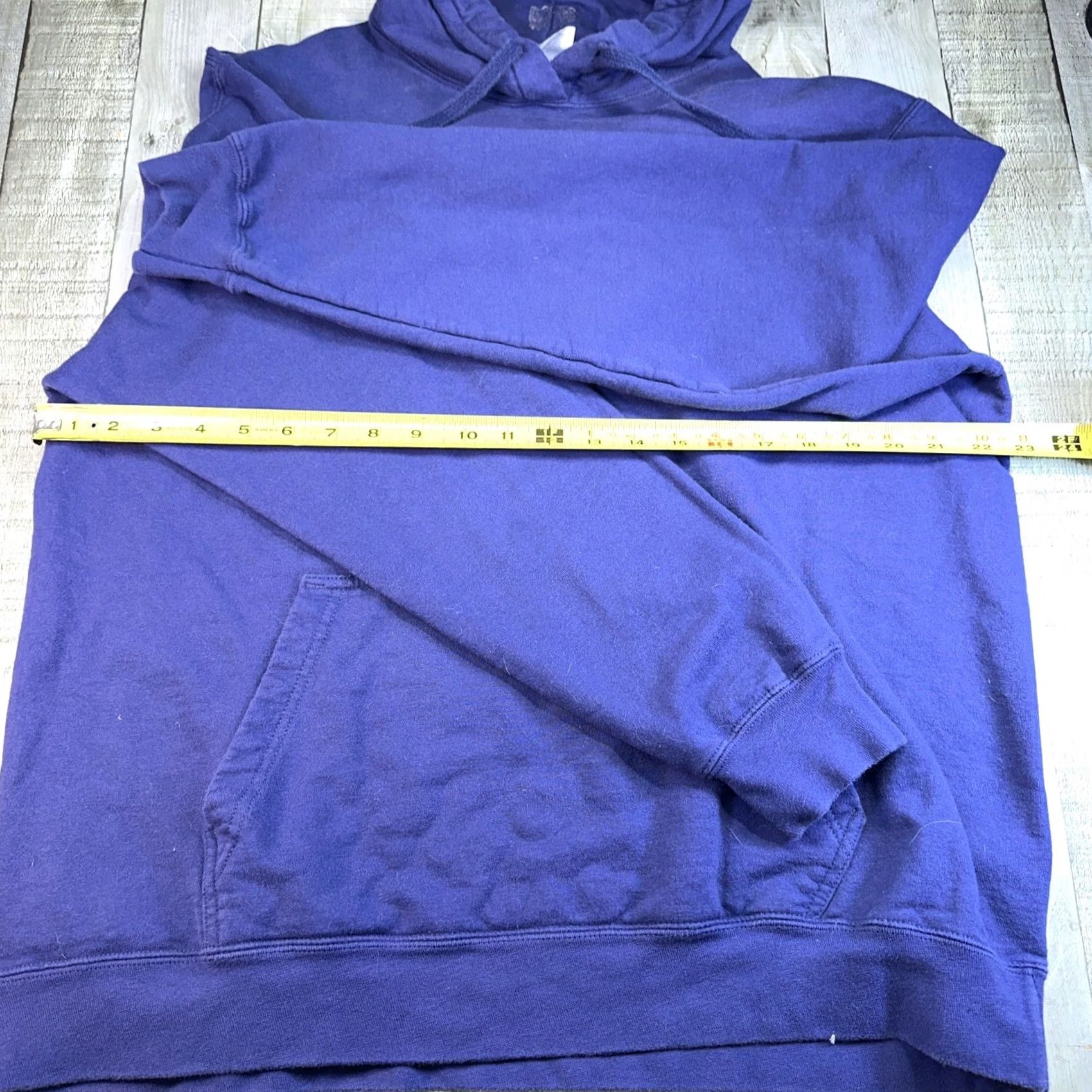 Vintage Chicago Skyline City Bear Hoodie Mens L Blue Navy large pullover urban streetwear Size US L / EU 52-54 / 3 - 4 Thumbnail