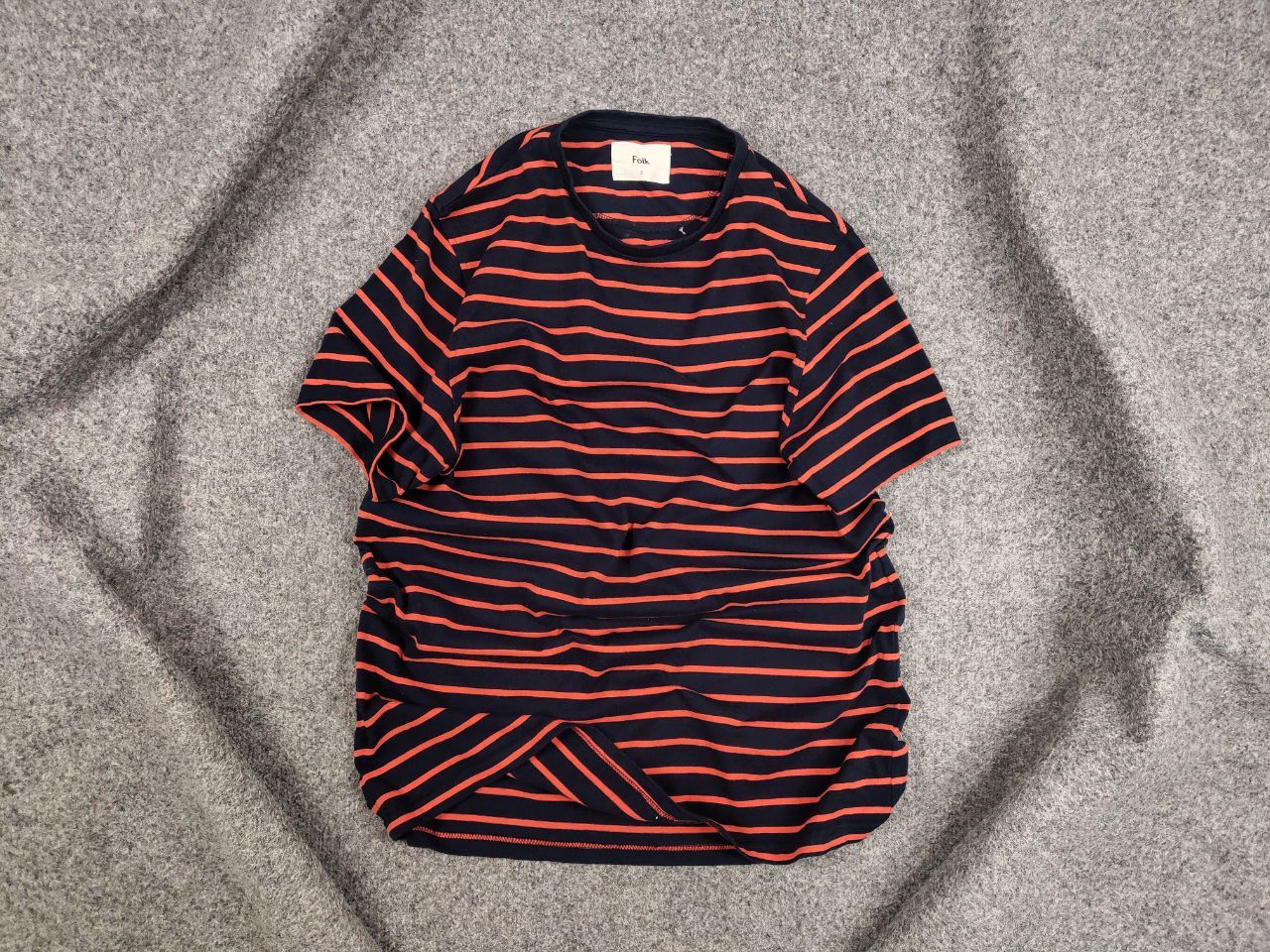 Folk classic Design Stripe Dark Color Tee T shirt