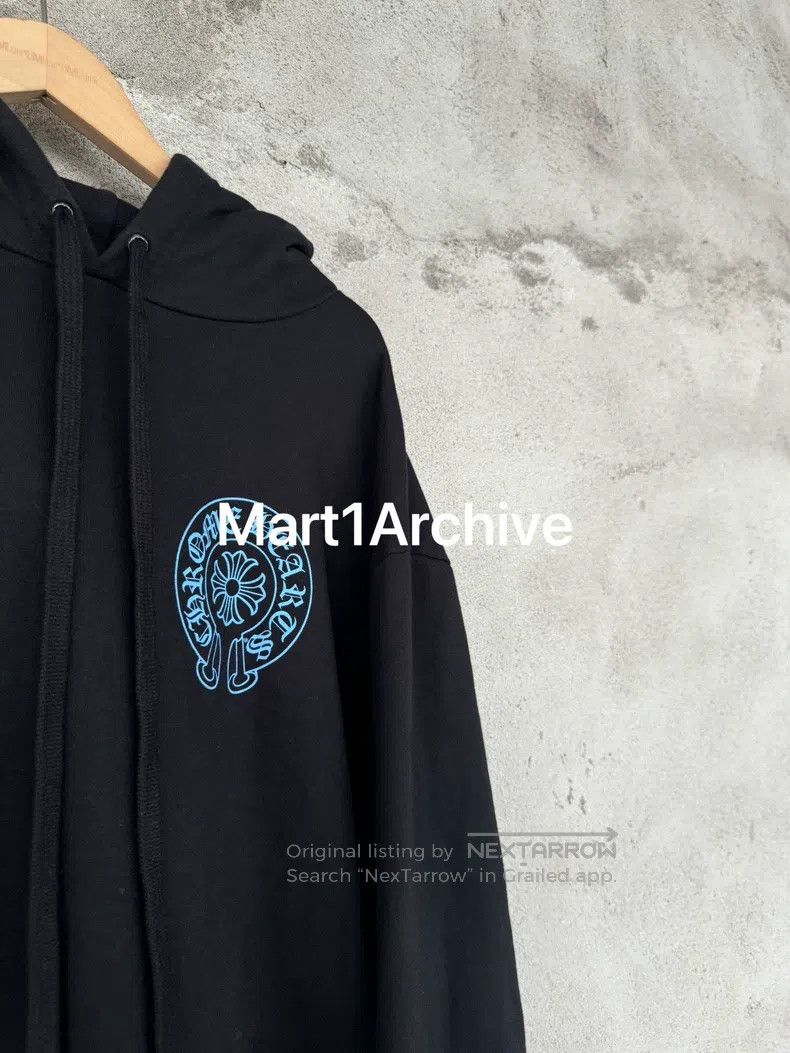 Chrome Hearts CHROME HEARTS Black Hoodie with Blue Limited Edition Horse Size US L / EU 52-54 / 3 - 3 Thumbnail