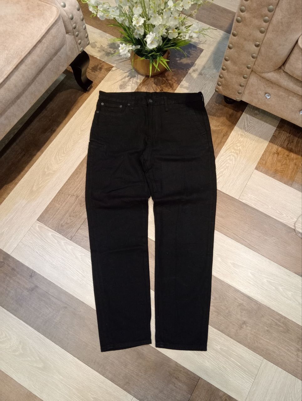 Maison MIHARA YASUHIRO GU MIHARAYASUHIRO GOOD INSPIRATION BLACK JEANS Size US 35 - 1 Thumbnail