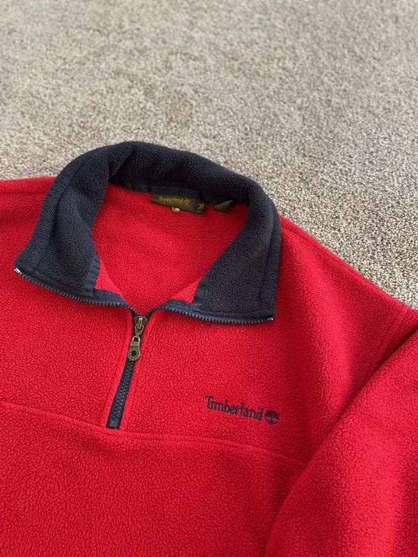 Timberland × Vintage Early 2000s timberland quarter zip fleece Size US M / EU 48-50 / 2 - 3 Thumbnail