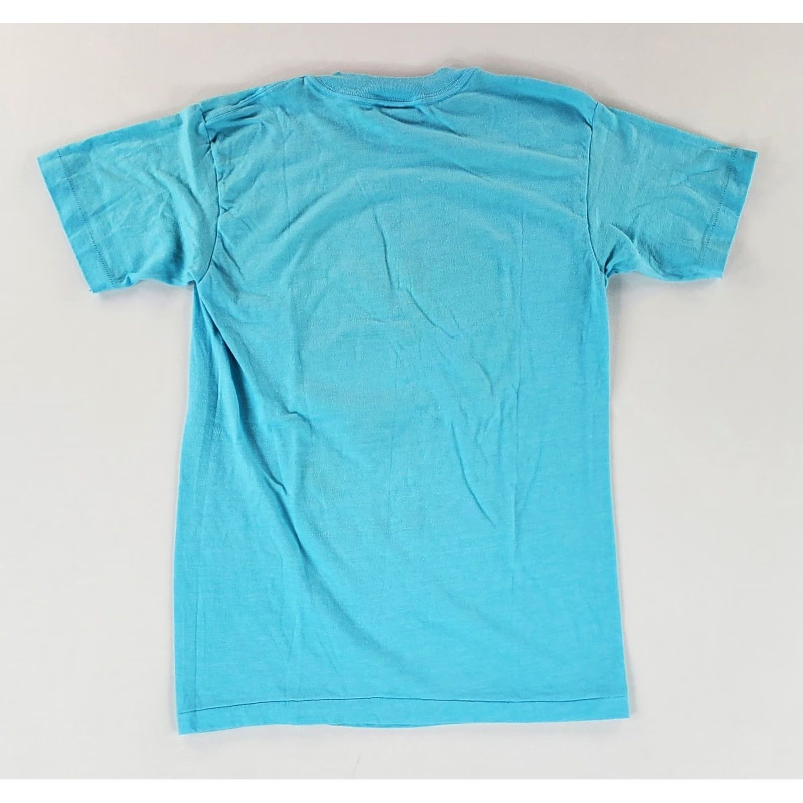 Vintage VINTAGE Seagram's VO T Shirt Tophalf VTG 80s 90s Surf Beach Blue Sheer Burnout Mens M Shirt Size US M / EU 48-50 / 2 - 4 Thumbnail