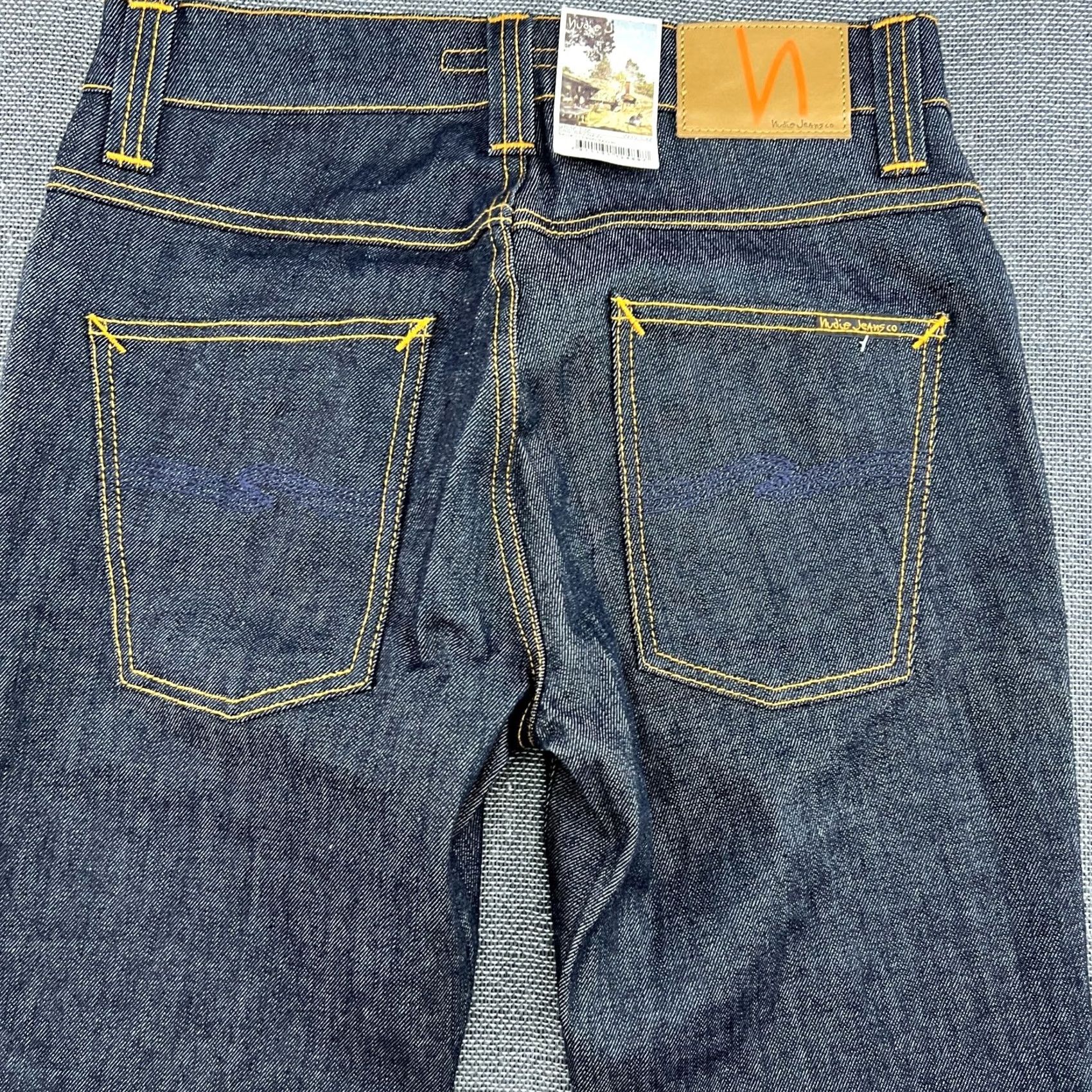 Nudie Jeans Nudie Jeans Grim Tim Straight Denim Blue Navy W30 L32 Organic Button Fly Mens Size US 30 / EU 46 - 6 Thumbnail
