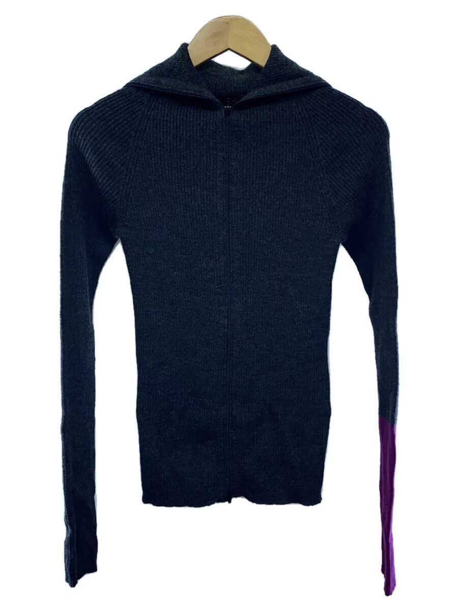 Yohji Yamamoto Gray Ribbed Wool Knit Sweater Size M / US 6-8 / IT 42-44 - 1 Thumbnail
