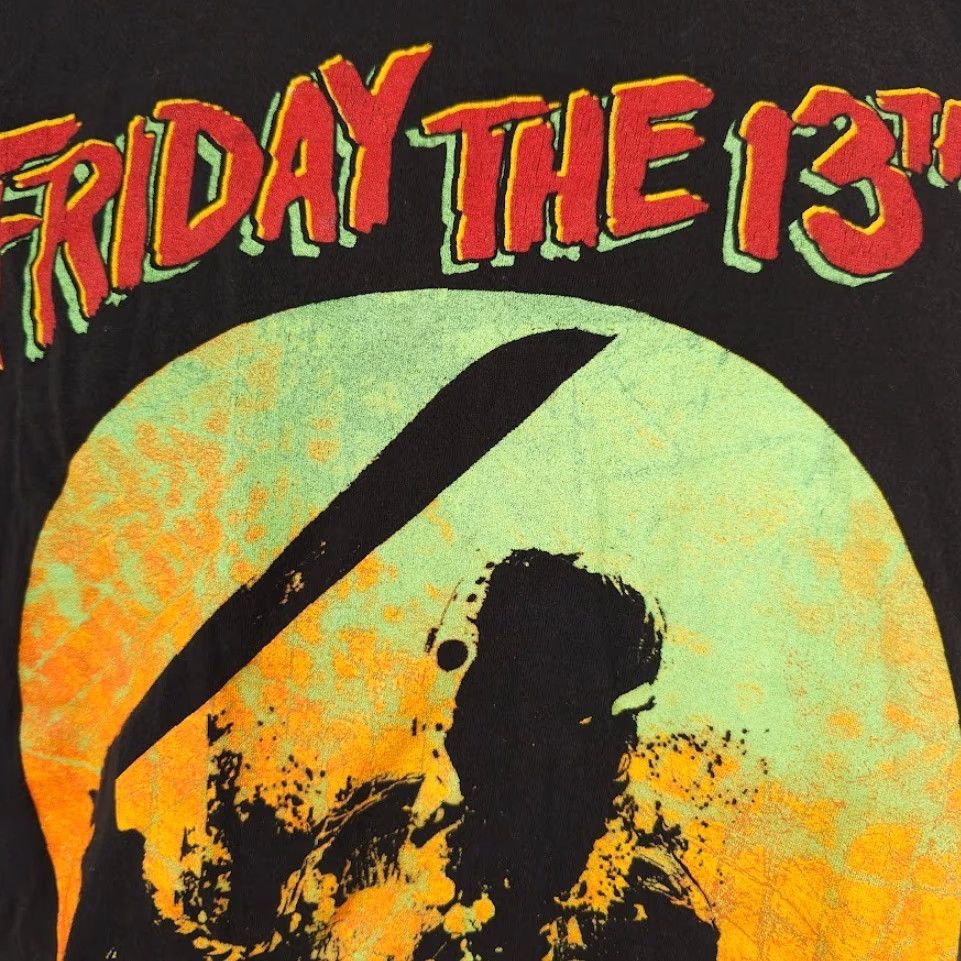 Vintage VINTAGE no, Friday the 13th Shirt Mens Medium Black Jason Voorhees Horror Movie Size US M / EU 48-50 / 2 - 3 Thumbnail