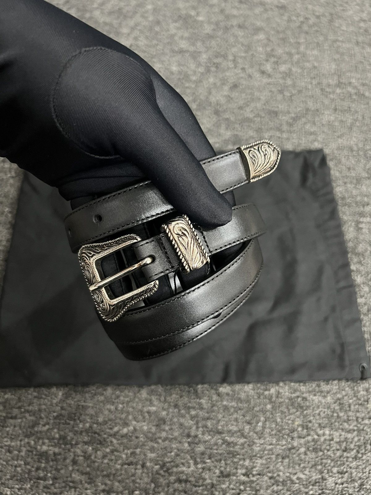 Hedi Slimane Saint Laurent Western Buckle Belt 2014ss Size ONE SIZE - 3 Thumbnail