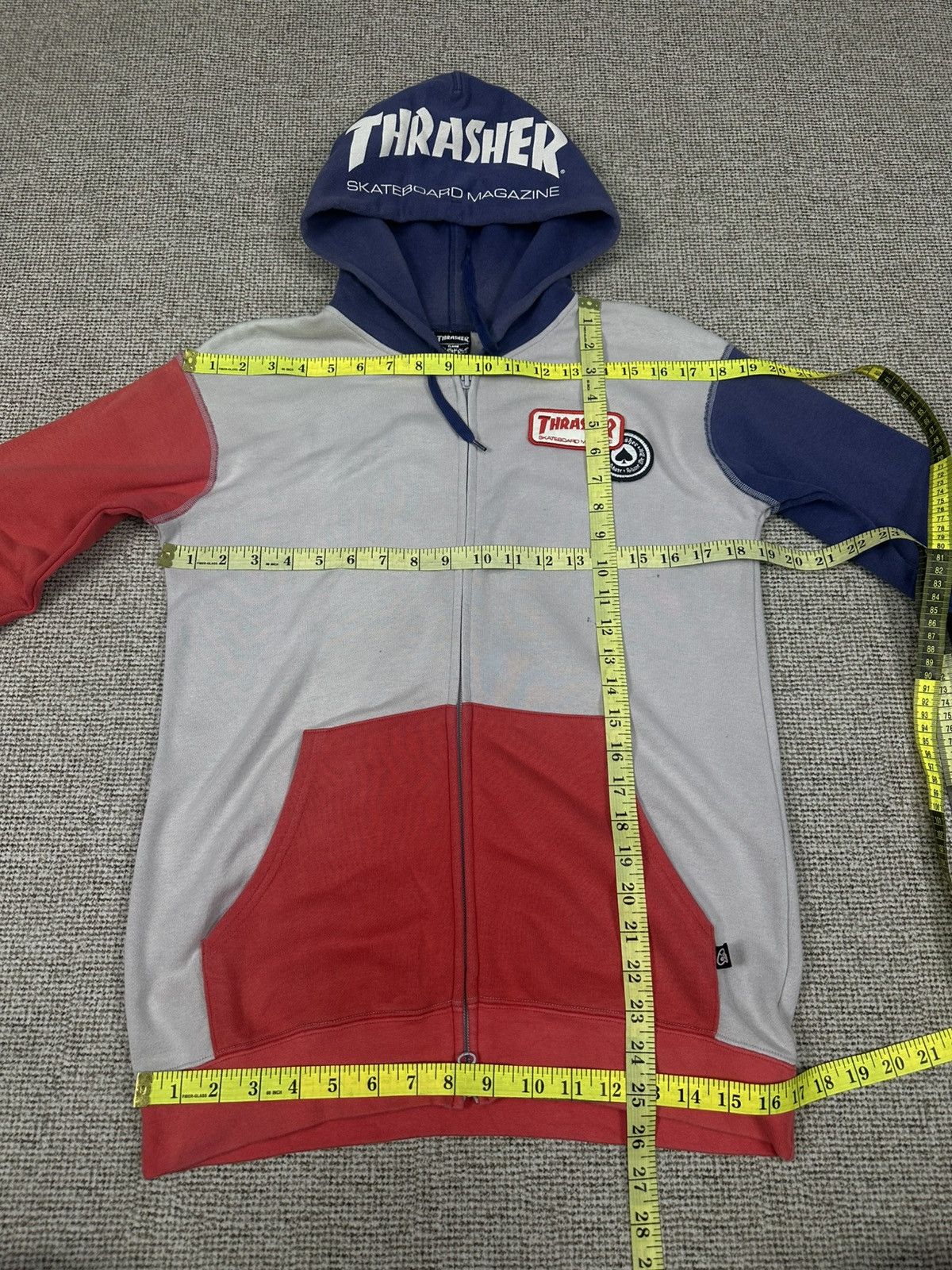 Thrasher Thrasher Skateboard Japan Flake Zipper Hoodie Z304 Size US M / EU 48-50 / 2 - 6 Thumbnail