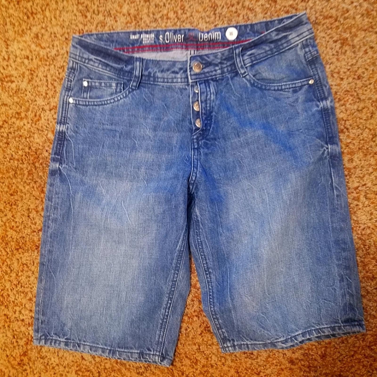 Designer S Oliver Denim Bermuda Shorts Size 30 Size 30" / US 8 / IT 44 - 1 Thumbnail