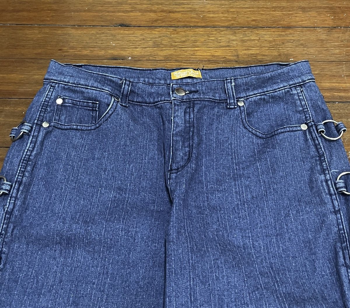 If Six Was Nine × Japanese Brand × Vintage Rare Design Vintage Brand John Barer Hollow Ring Jeans 2000s Size US 32 / EU 48 - 3 Thumbnail
