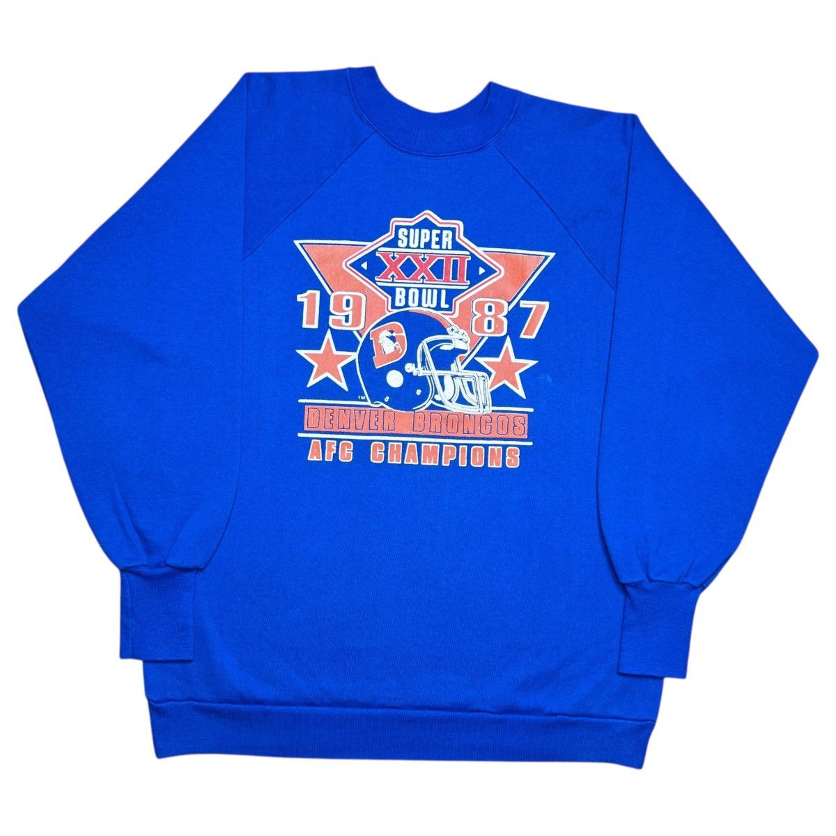 NFL Vtg 1987 NFL Denver Broncos AFC Champions Sweatshirt Size US L / EU 52-54 / 3 - 1 Thumbnail