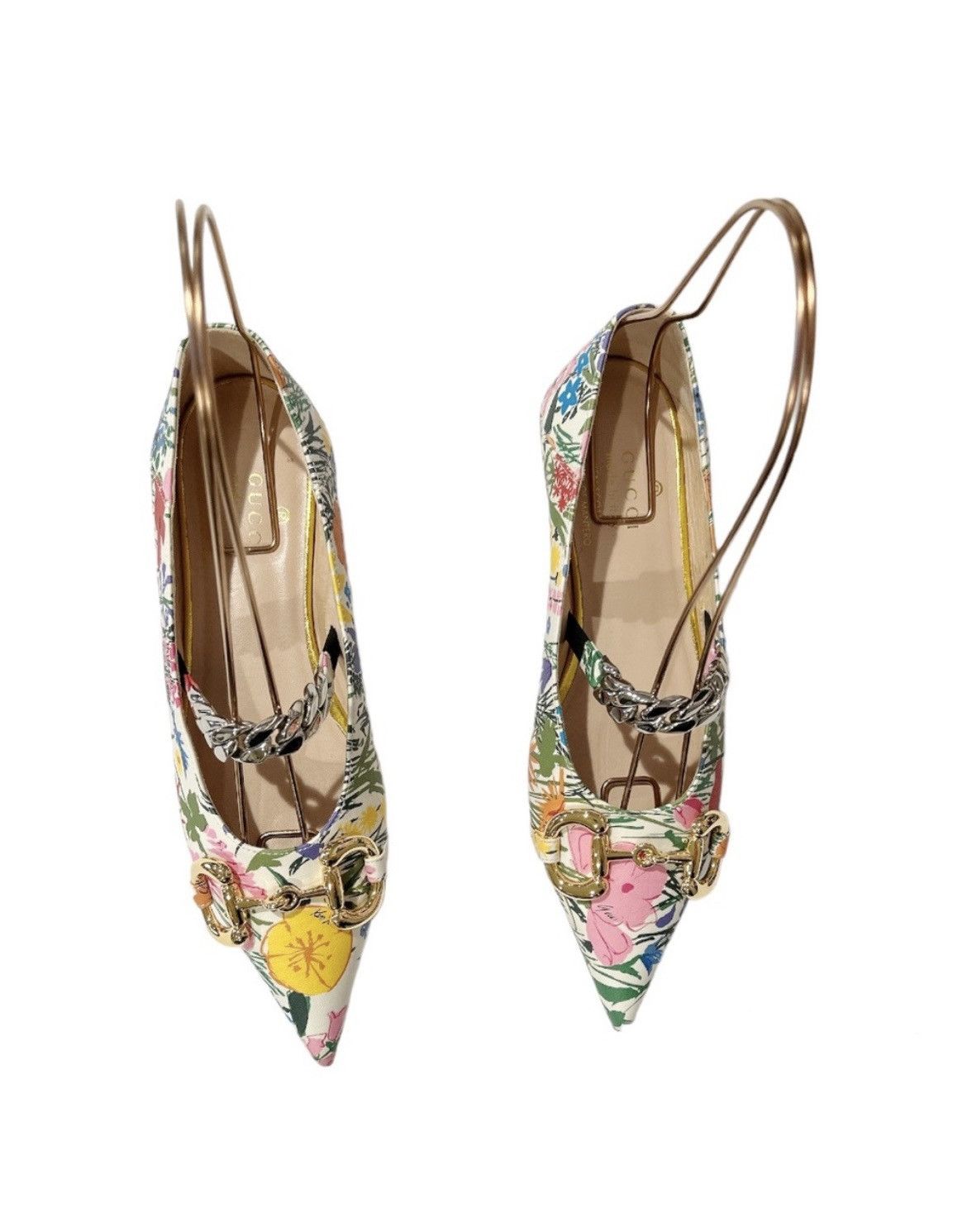 Gucci GUCCI Ken Scott Horsebit Deva Ballet Floral Size EU 35 US 5 Size US 5 / IT 35 - 3 Thumbnail