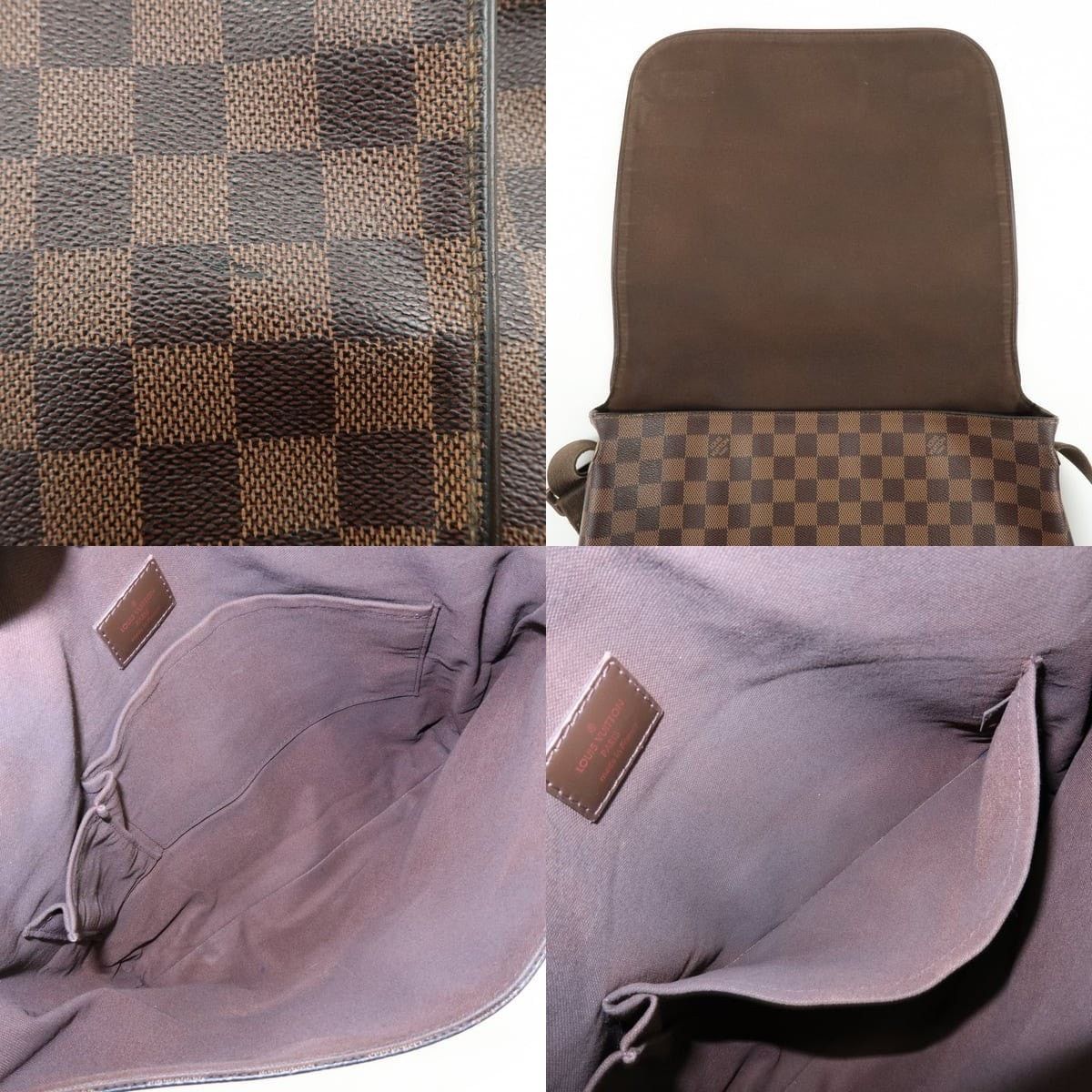 Louis Vuitton Louis Vuitton Damier Ebene Brooklyn Messenger Bag Brown Size ONE SIZE - 7 Thumbnail