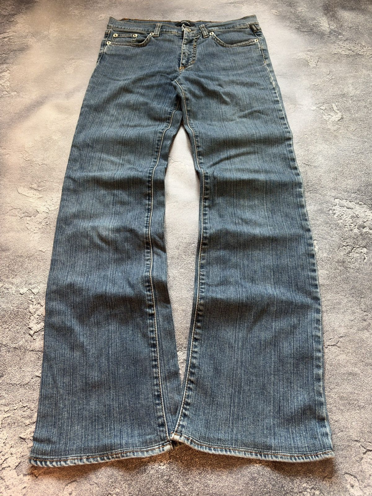 Versace Jeans Couture Vintage 00s Versace Jeans Couture Y2K Bootcut Flared Jeans Size 28" / US 6 / IT 42 - 1 Thumbnail