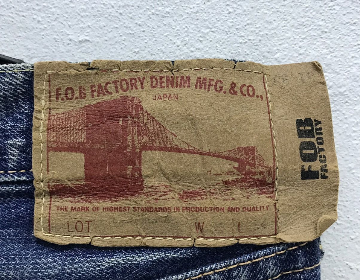 FOB Factory × Japanese Brand × Vintage Vintage FOB FACTORY Made In Japan Denim Pants Size US 32 / EU 48 - 9 Thumbnail