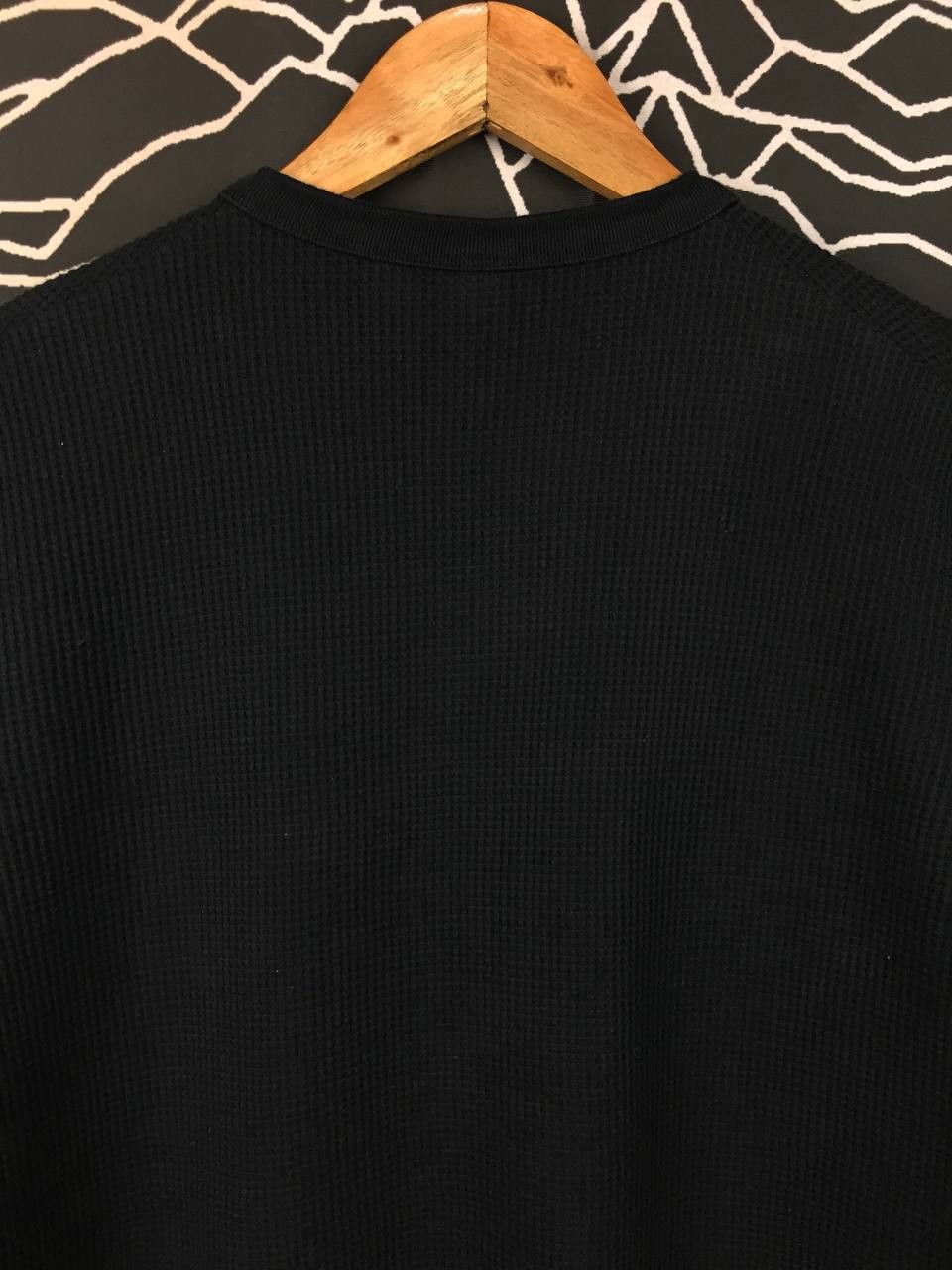 Uniqlo Uniqlo Waffle Knit Henley Long Sleeve Tee Size L Size US L / EU 52-54 / 3 - 6 Thumbnail