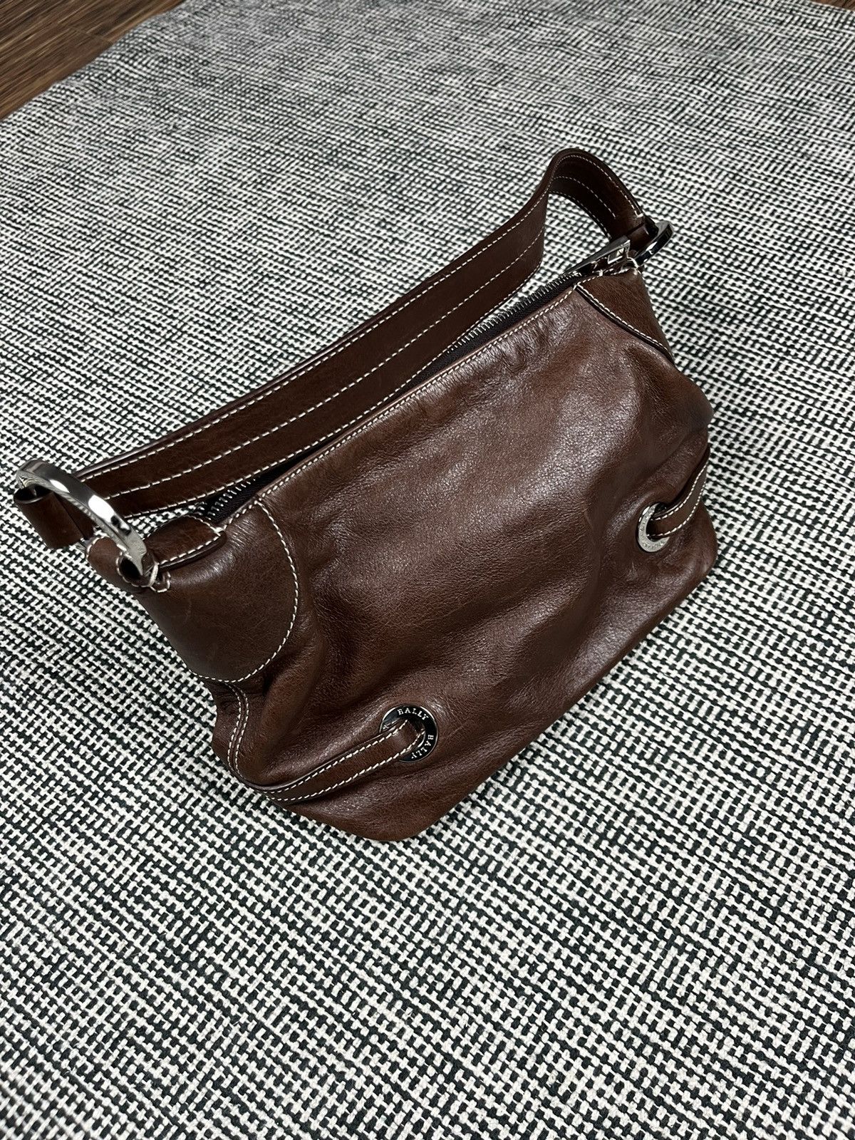 Bally × Designer ➕ high quality small Bally handbag brown leather old money Size ONE SIZE - 8 Thumbnail