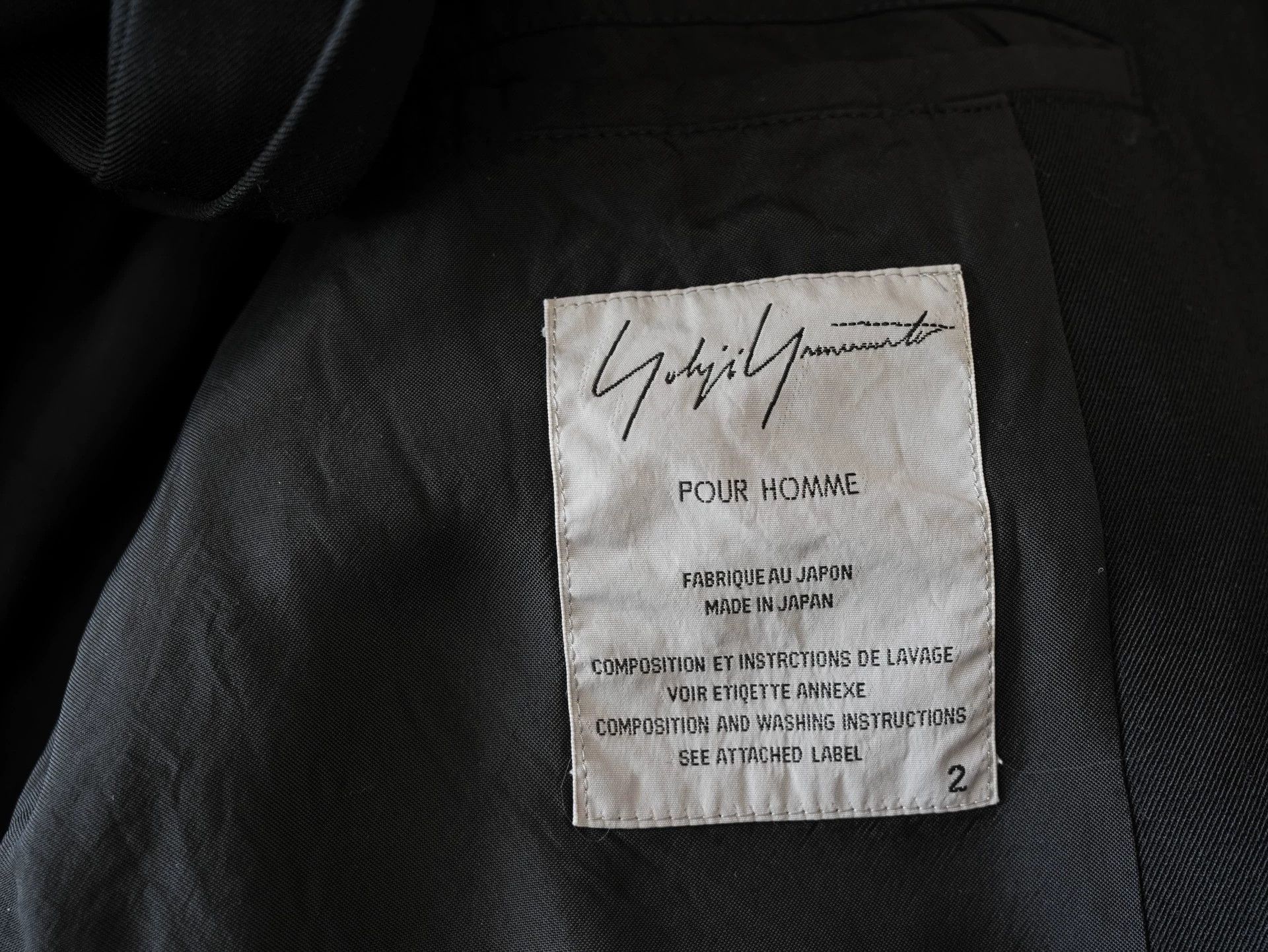 Yohji Yamamoto Yohji Yamamoto 00AW Wool Snap Jacket Size 2 Damaged Size US M / EU 48-50 / 2 - 7 Thumbnail