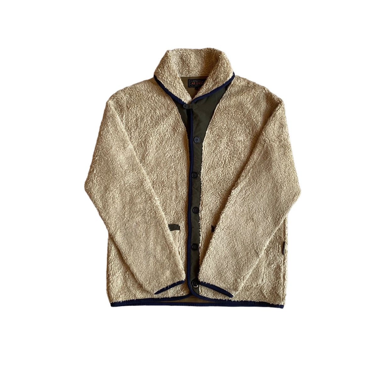 Beams Plus × Japanese Brand Beams+ Shawll Collar Fleece Jacket Size US L / EU 52-54 / 3 - 4 Thumbnail
