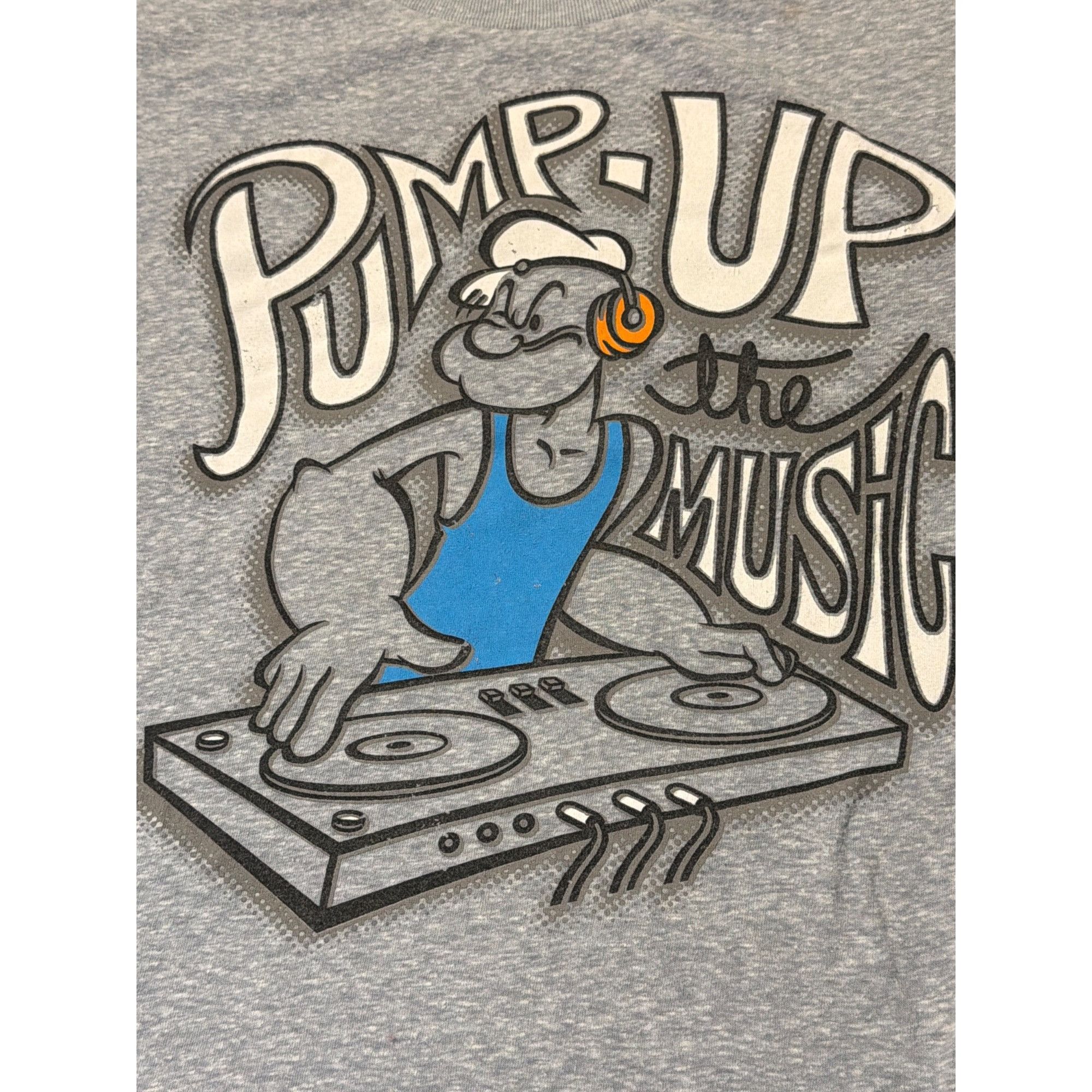 Other Popeye Pump Up The Music Graphic Gray Short Sleeve T Shirt C Size US M / EU 48-50 / 2 - 2 Thumbnail
