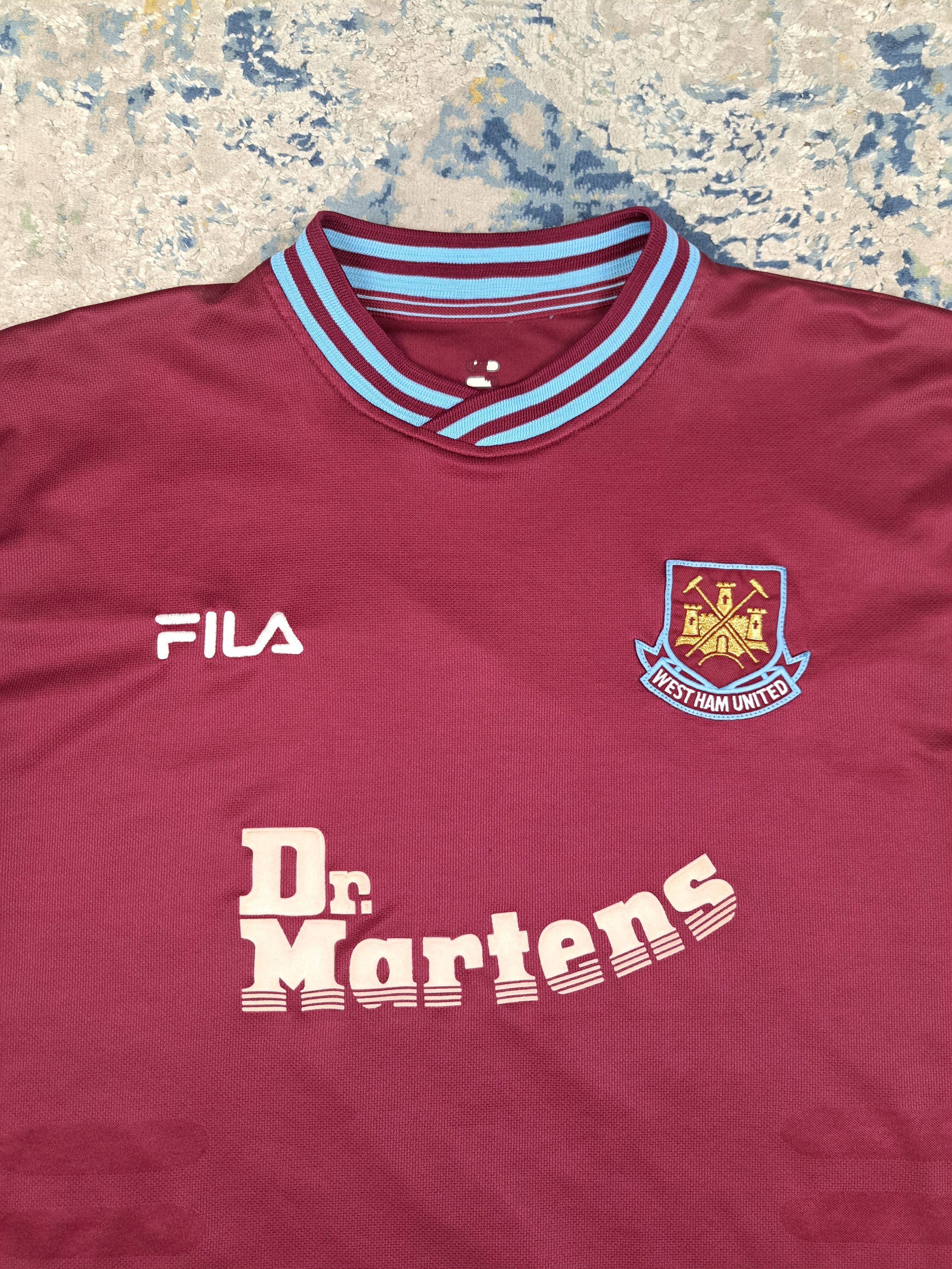 Fila Vintage 2001 2002 West Ham United Home Kit Soccer Size US L / EU 52-54 / 3 - 2 Thumbnail