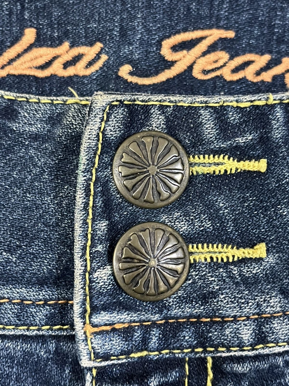 Japanese Brand Vintage Colza Punk Flare Denim Size US 32 / EU 48 - 11 Thumbnail